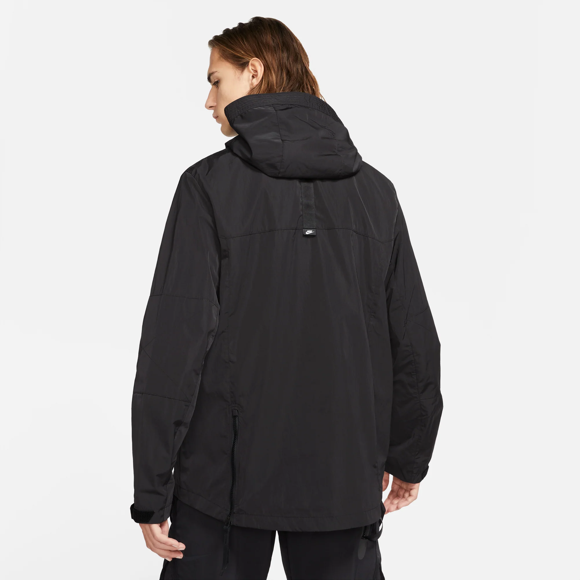 Nike Mens Sportswear Black Anorak Hoodie - Image 3