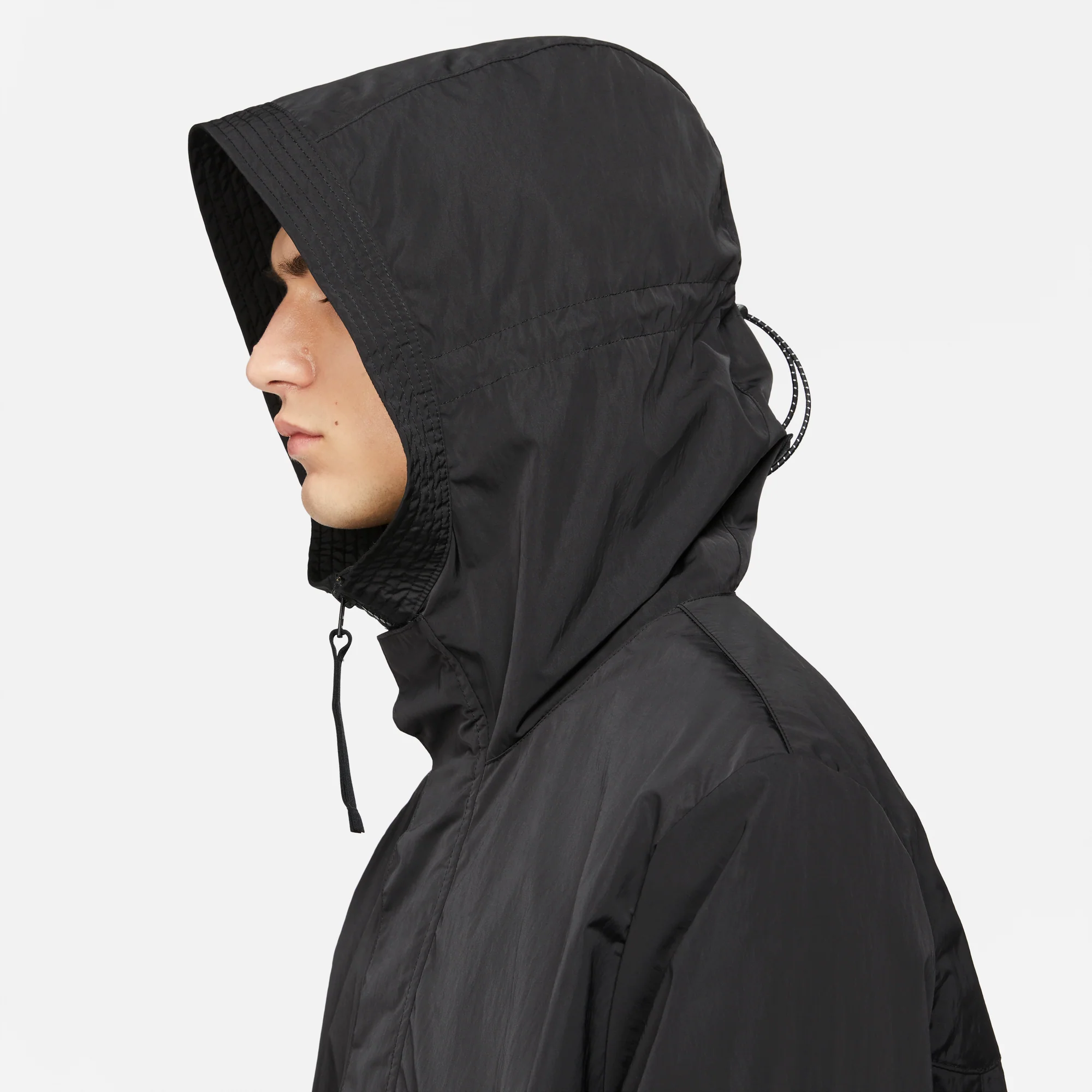 Nike Mens Sportswear Black Anorak Hoodie - Image 6