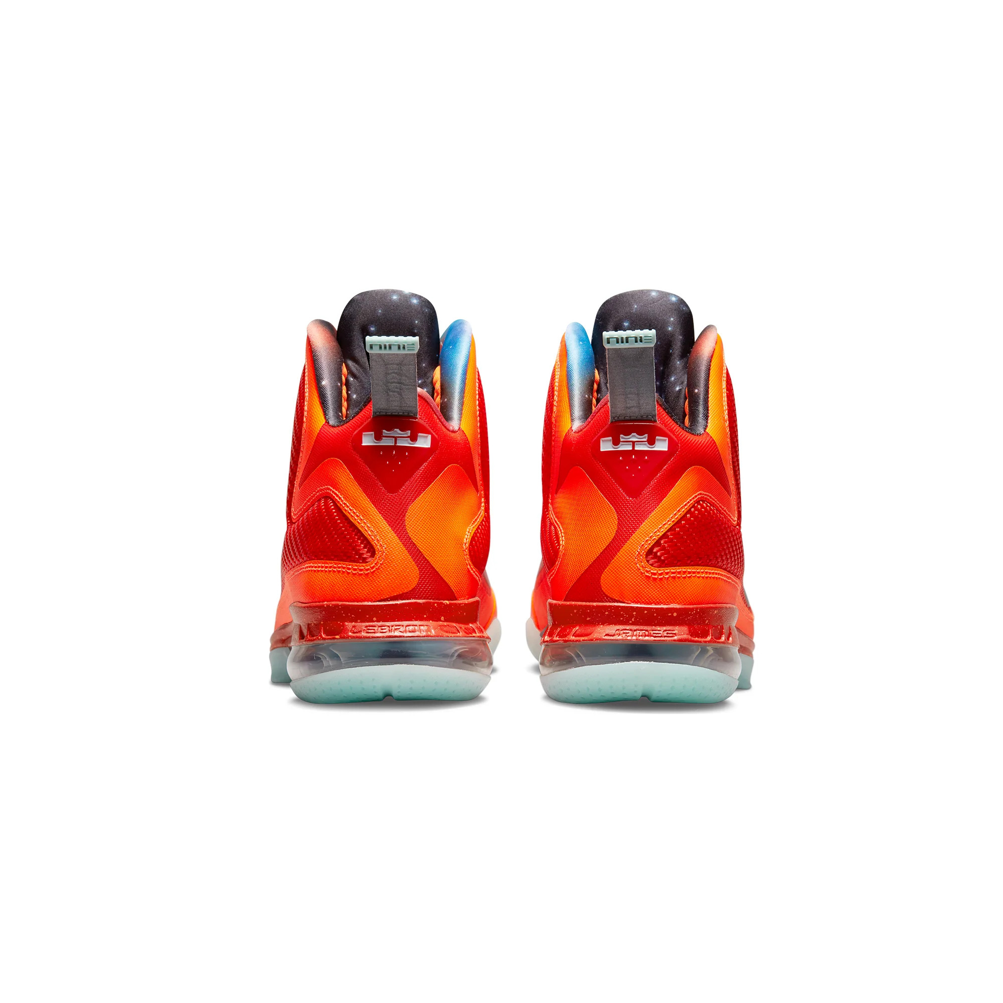Nike Mens Lebron 9 Shoes 'Total Orange/Reflect Silver' - Image 3