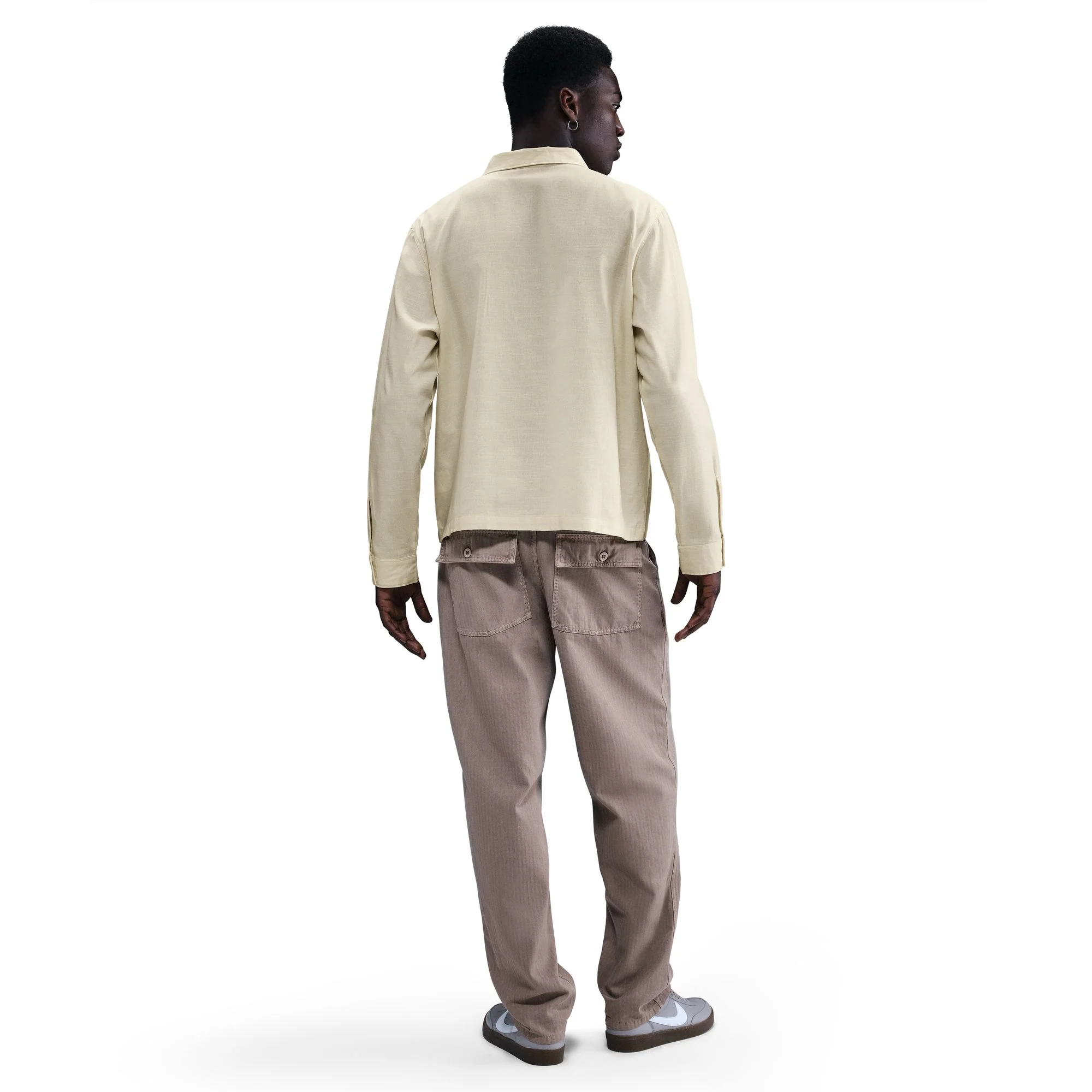 Nike Mens Life Chambray Long-Sleeve Painter Shirt - Image 3