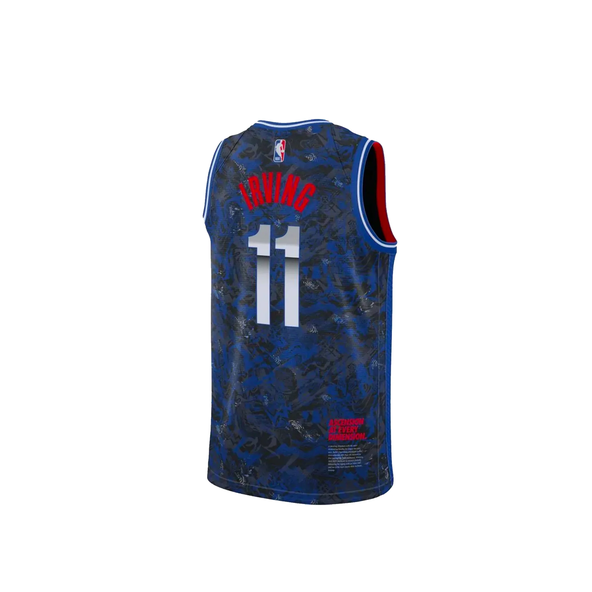 Nike Mens Kyrie Irving Select Series Jersey Rush Blue - Image 2