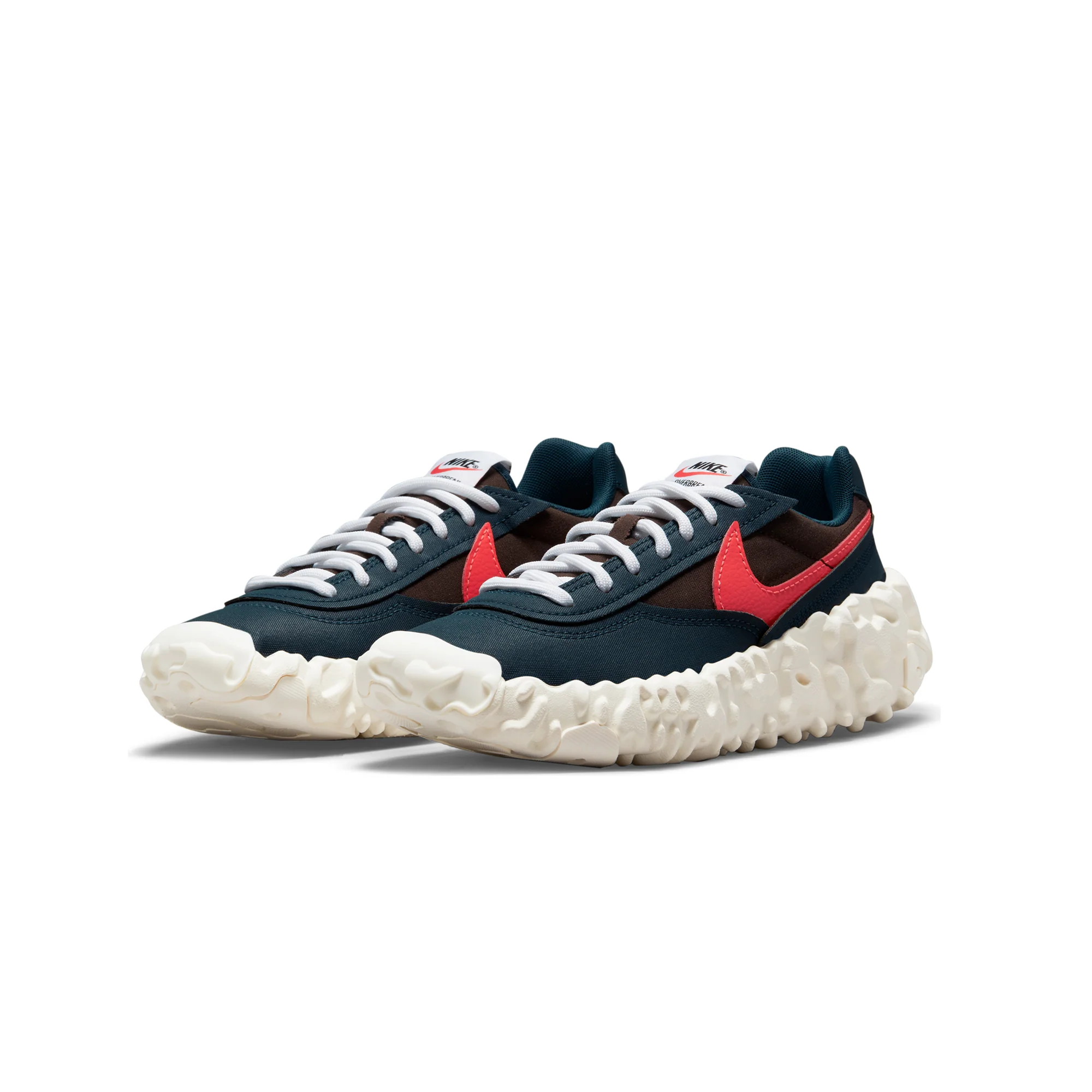 Nike Mens Overbreak Shoes 'Navy/Bright Crimson' - Image 2