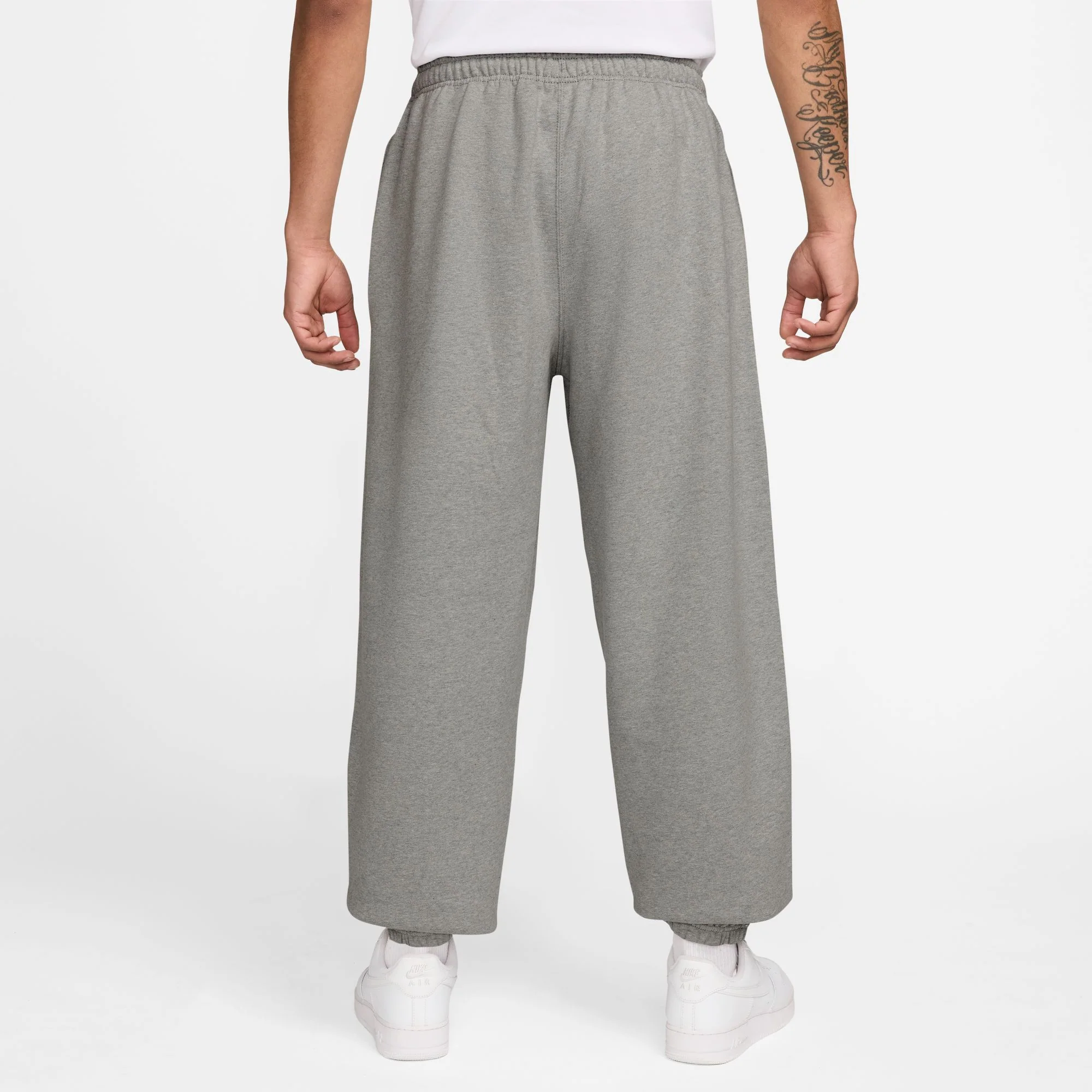 Nike Mens Solo Swoosh Cuffed Fleece Pants - Image 2