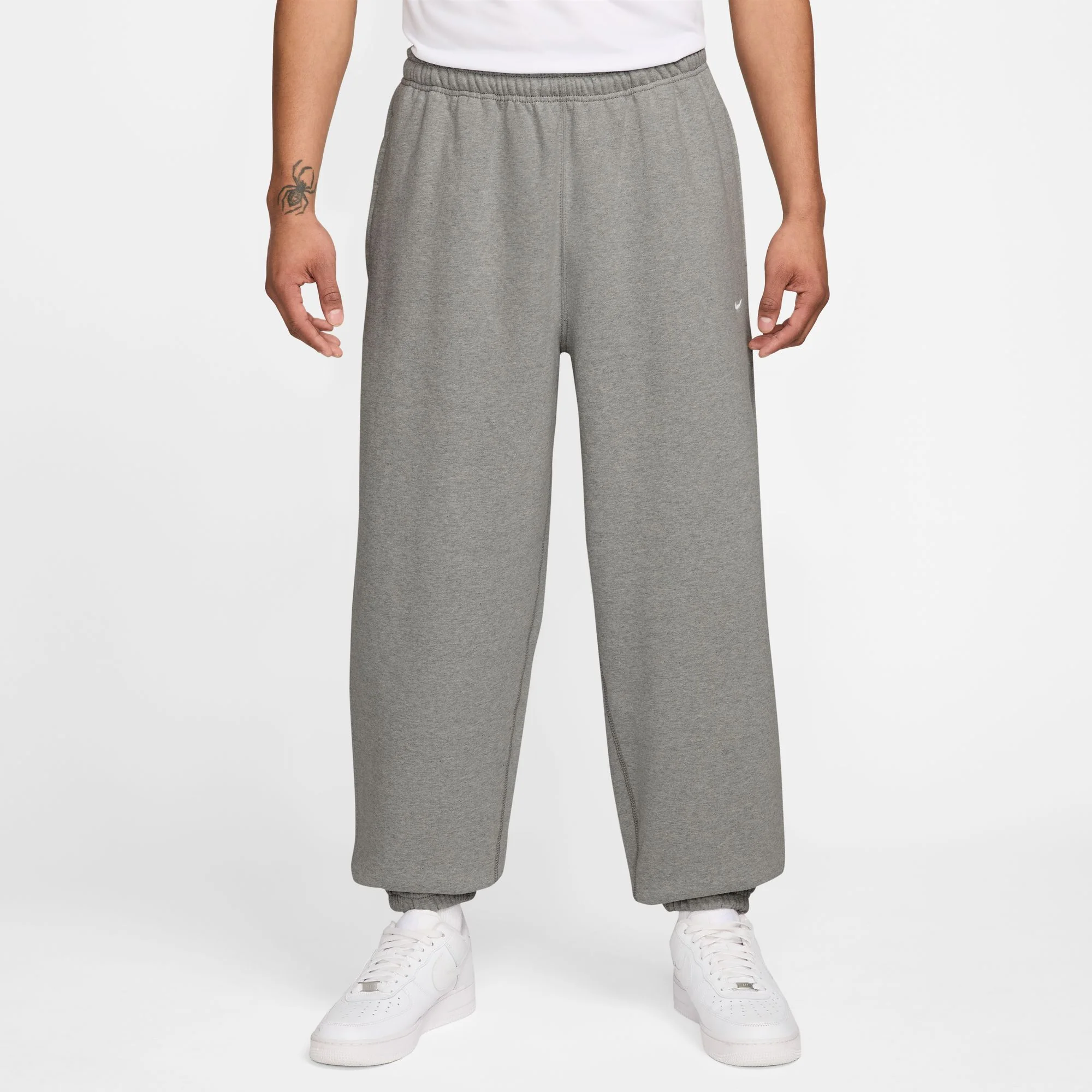 Nike Mens Solo Swoosh Cuffed Fleece Pants - Image 3