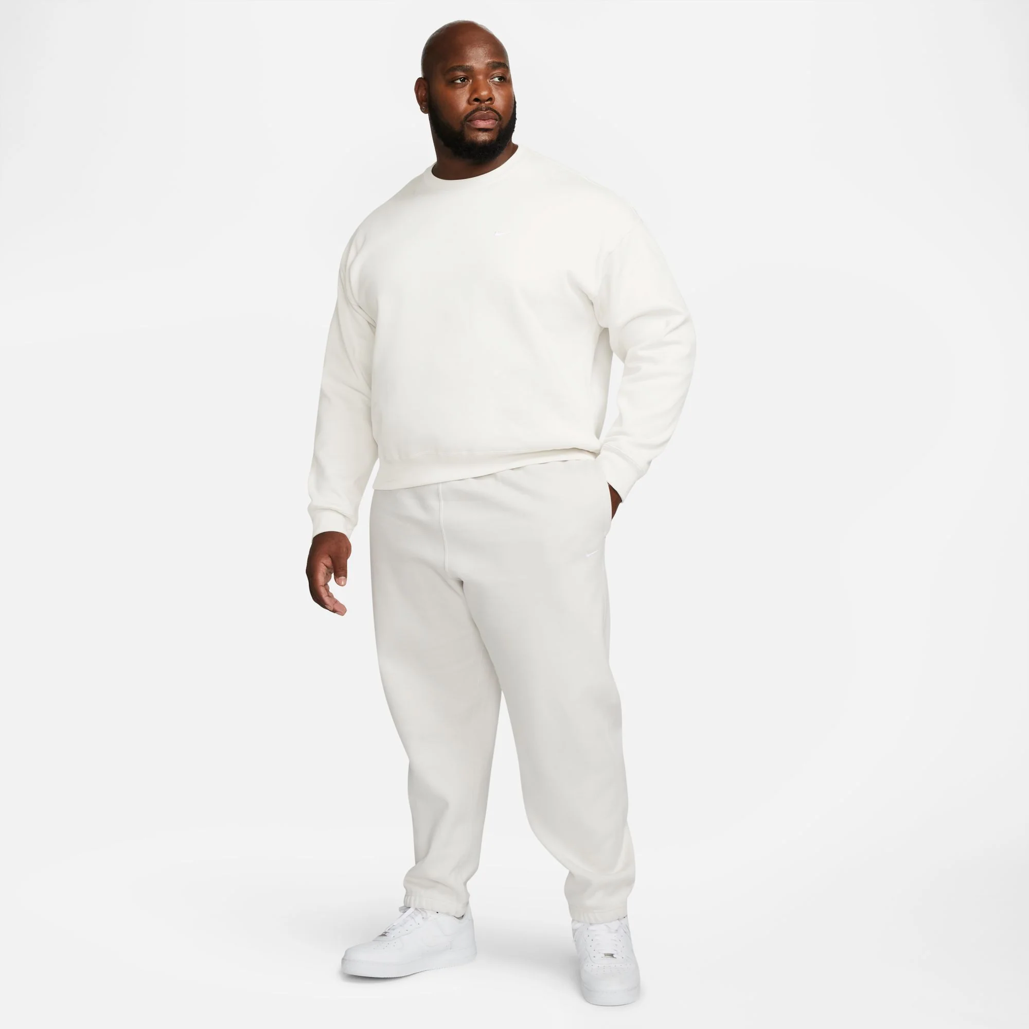 Nike Mens Solo Swoosh Fleece Crew - Image 2
