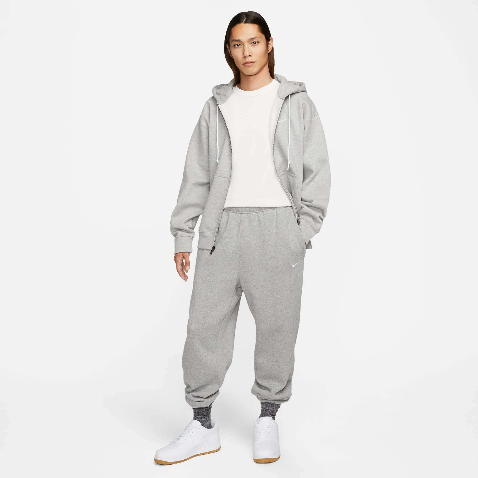 Nike Mens Solo Swoosh Full-Zip Hoodie - Image 2