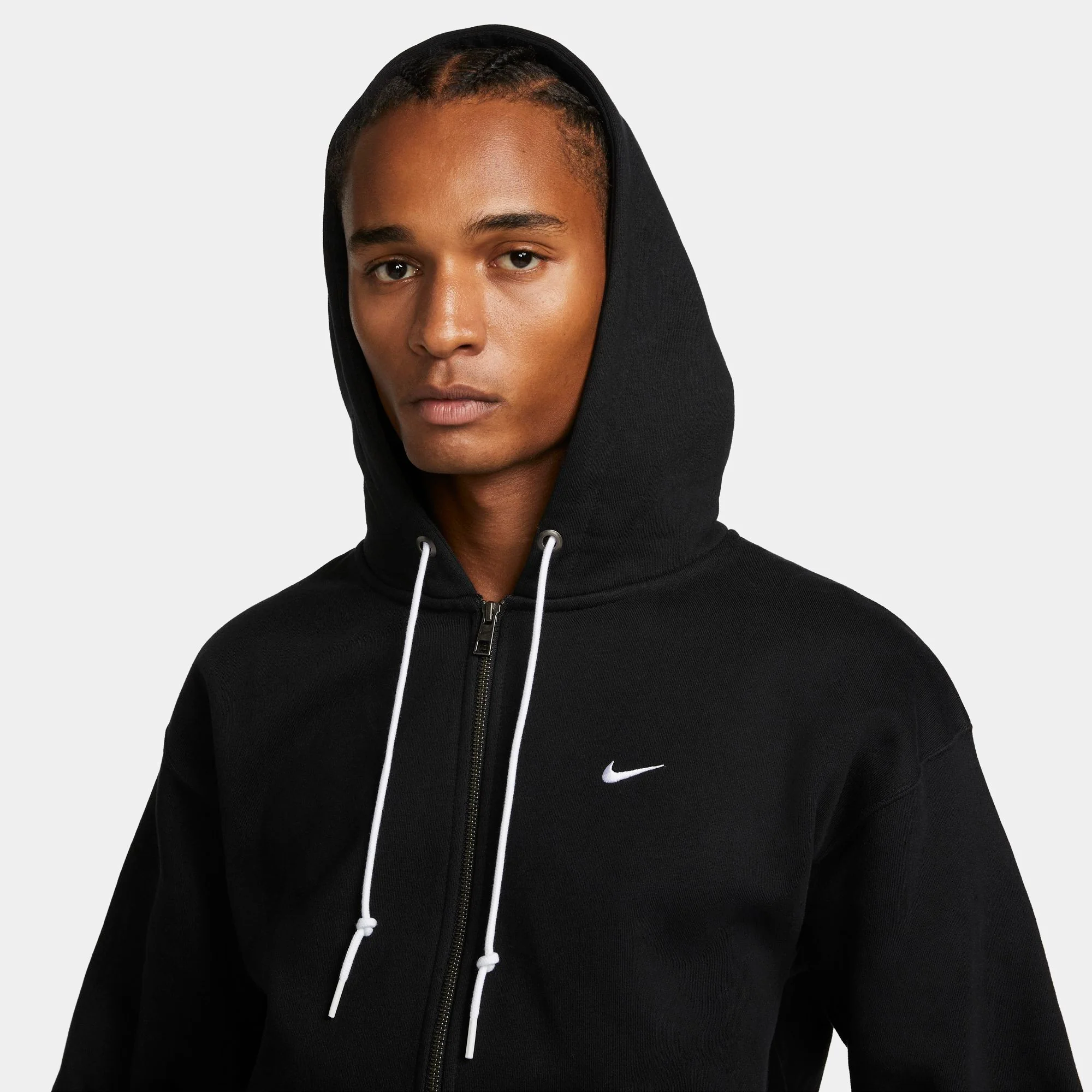 Nike Mens Solo Swoosh Full-Zip Hoodie - Image 2