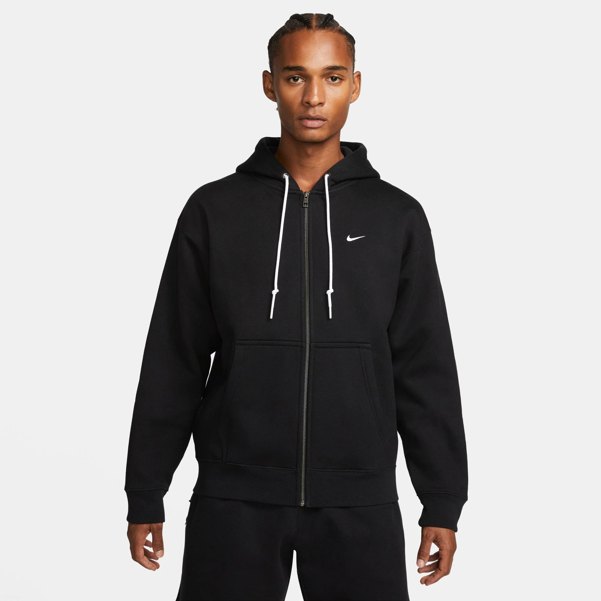 Nike Mens Solo Swoosh Full-Zip Hoodie - Image 4