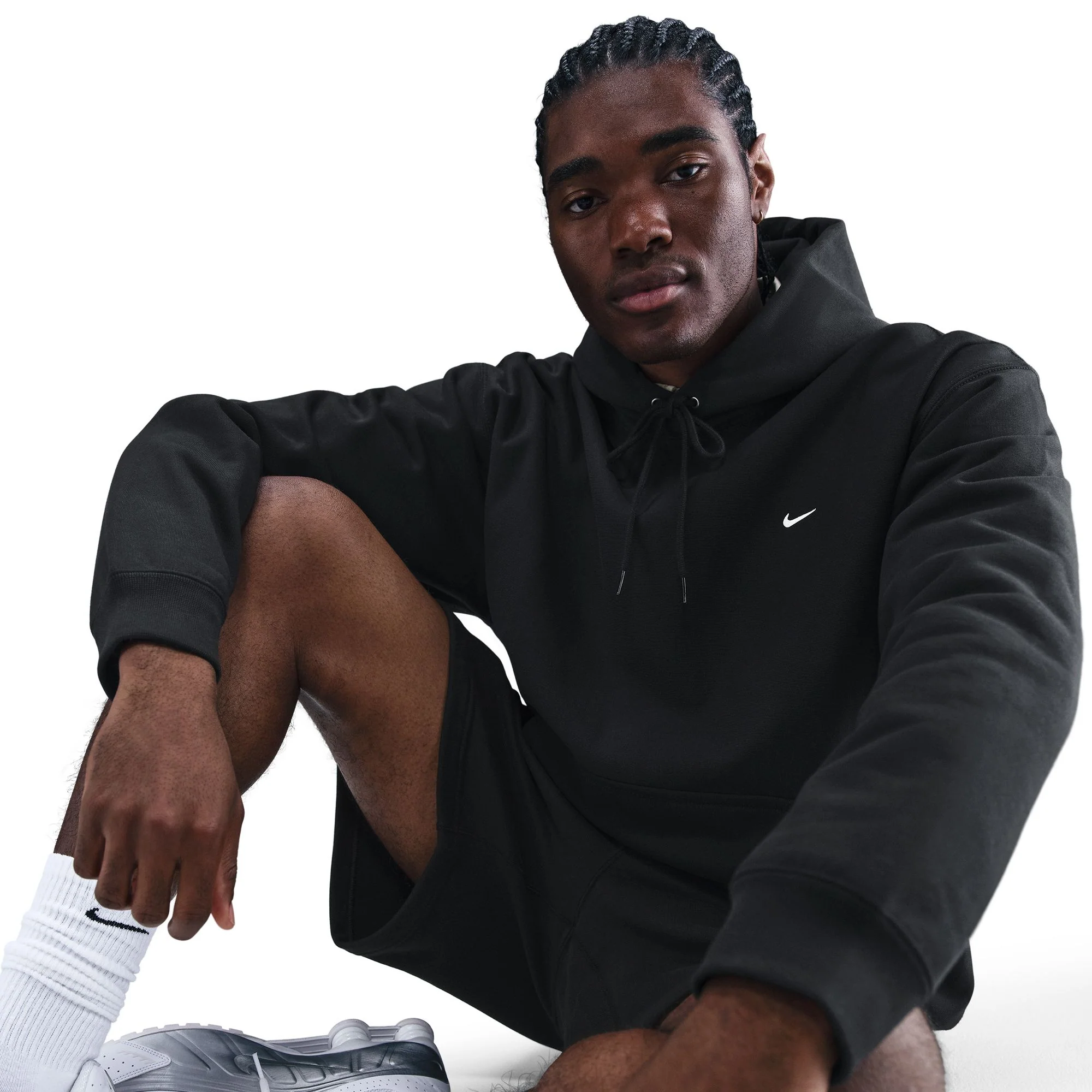 Nike Mens Solo Swoosh Pullover Hoodie - Image 2