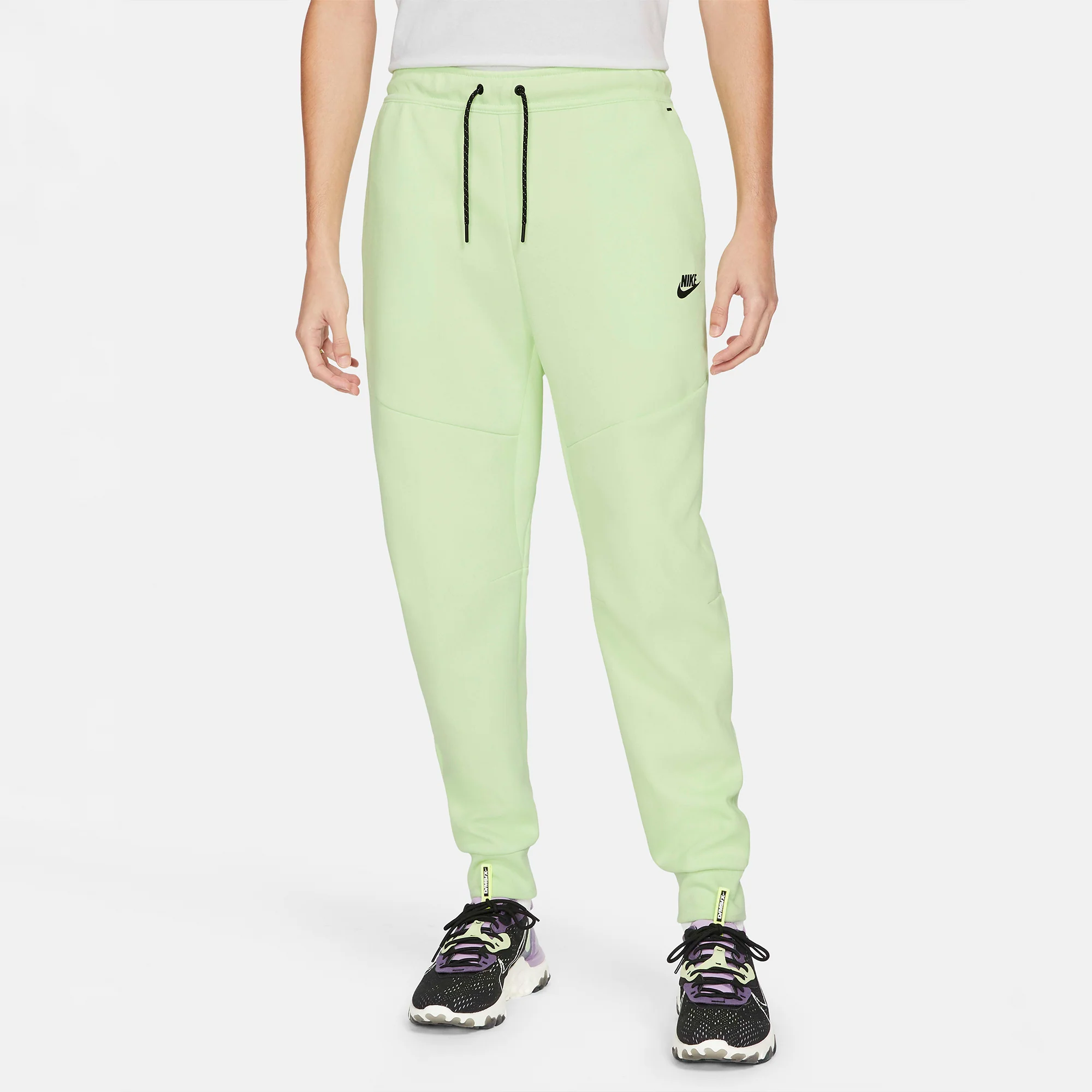 Nike Mens Sportswear Tech Fleece 'Liquid Lime' Joggers - Image 2