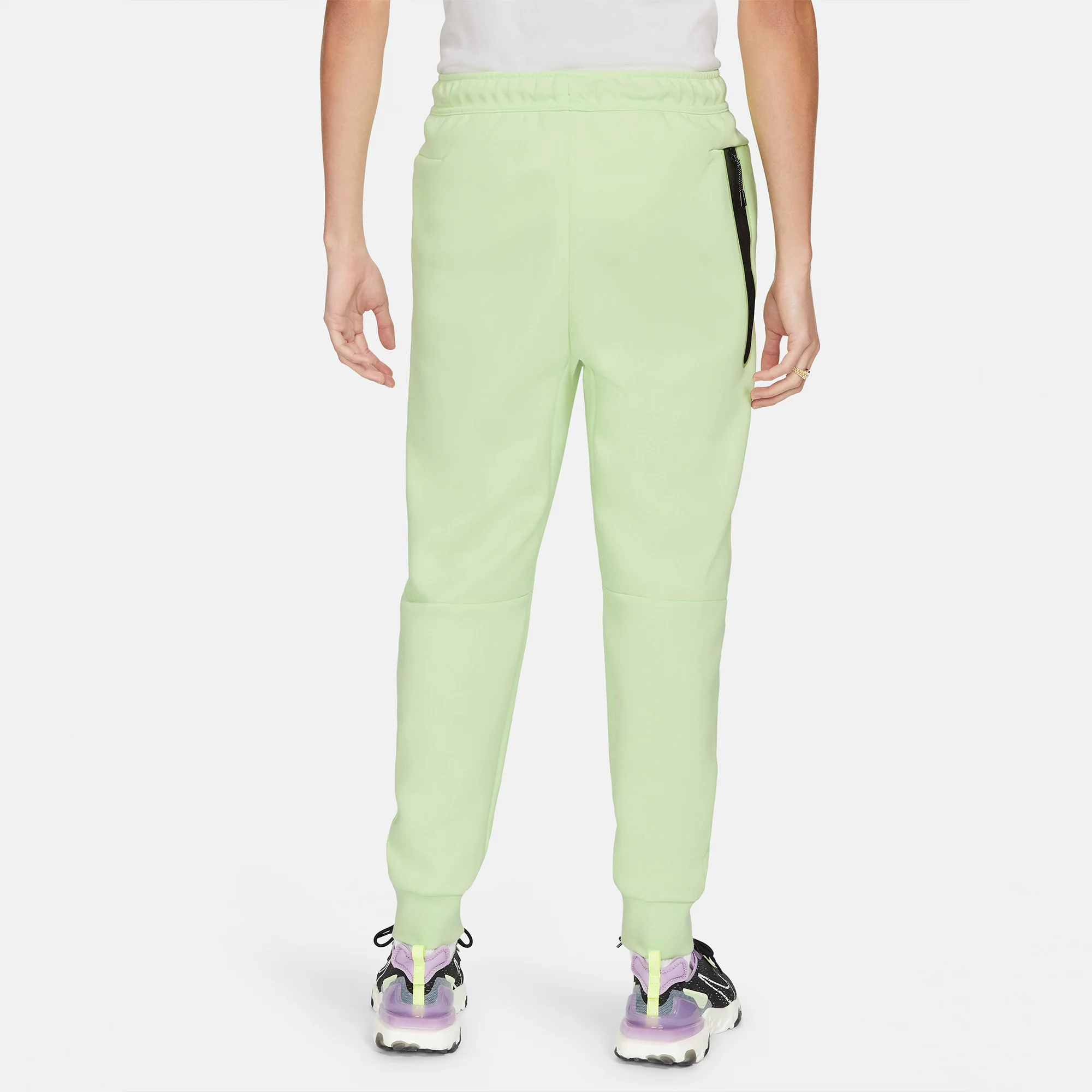 Nike Mens Sportswear Tech Fleece 'Liquid Lime' Joggers - Image 3