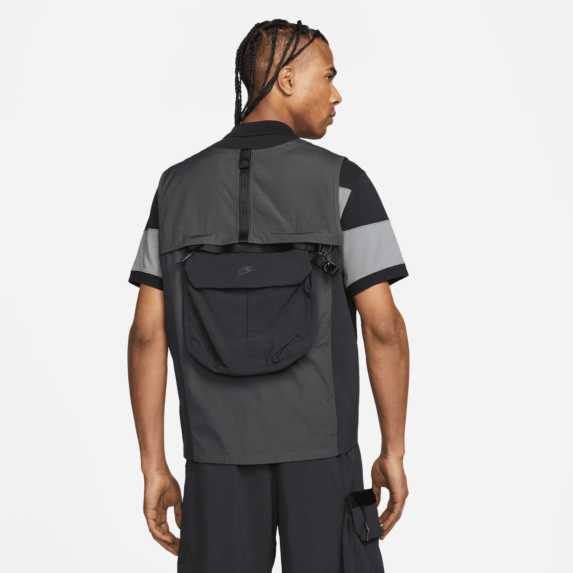 Nike Mens Sportswear Tech Pack Unlined Vest Black - Image 2