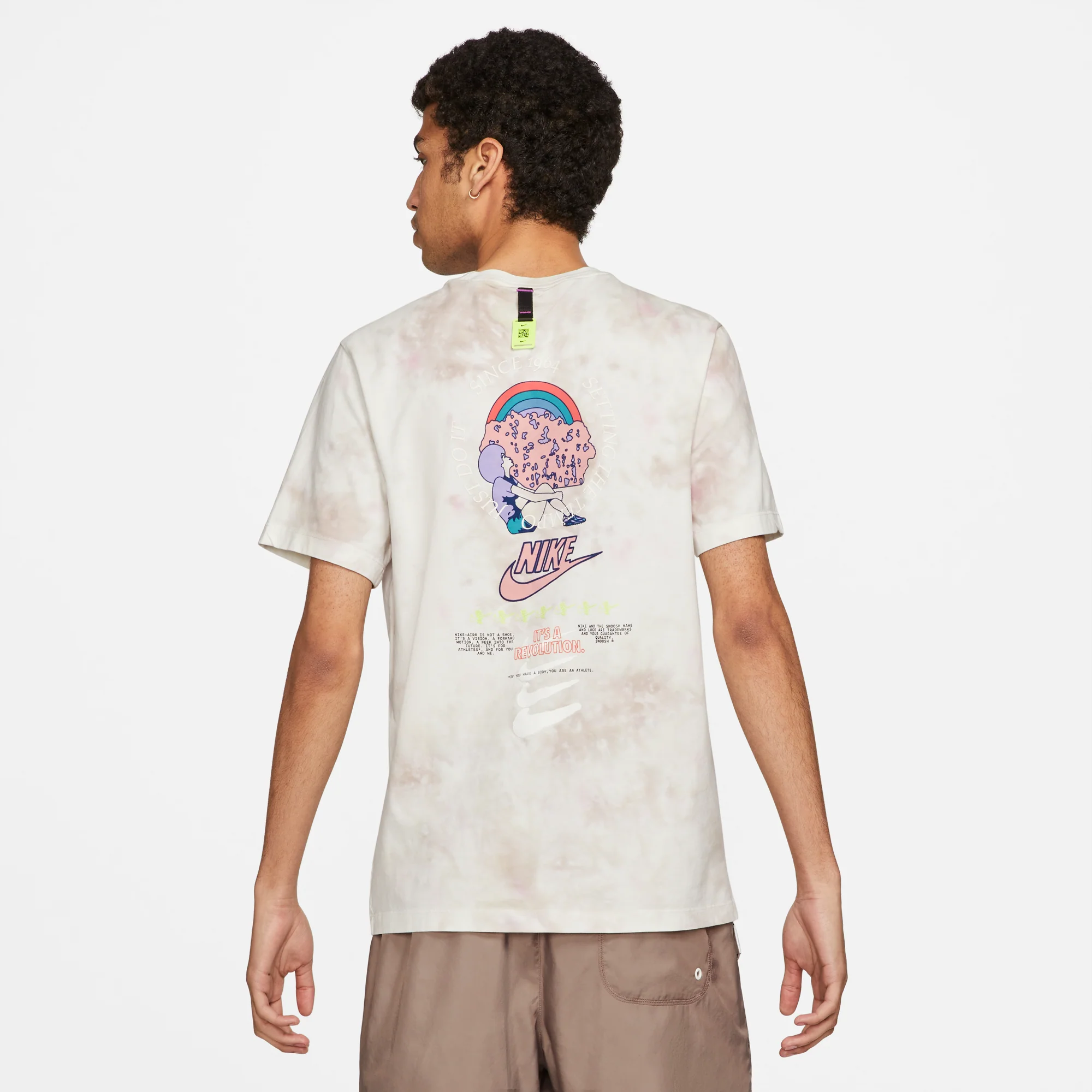 Nike Mens Sportswear Tee Sesame/Summit White - Image 2