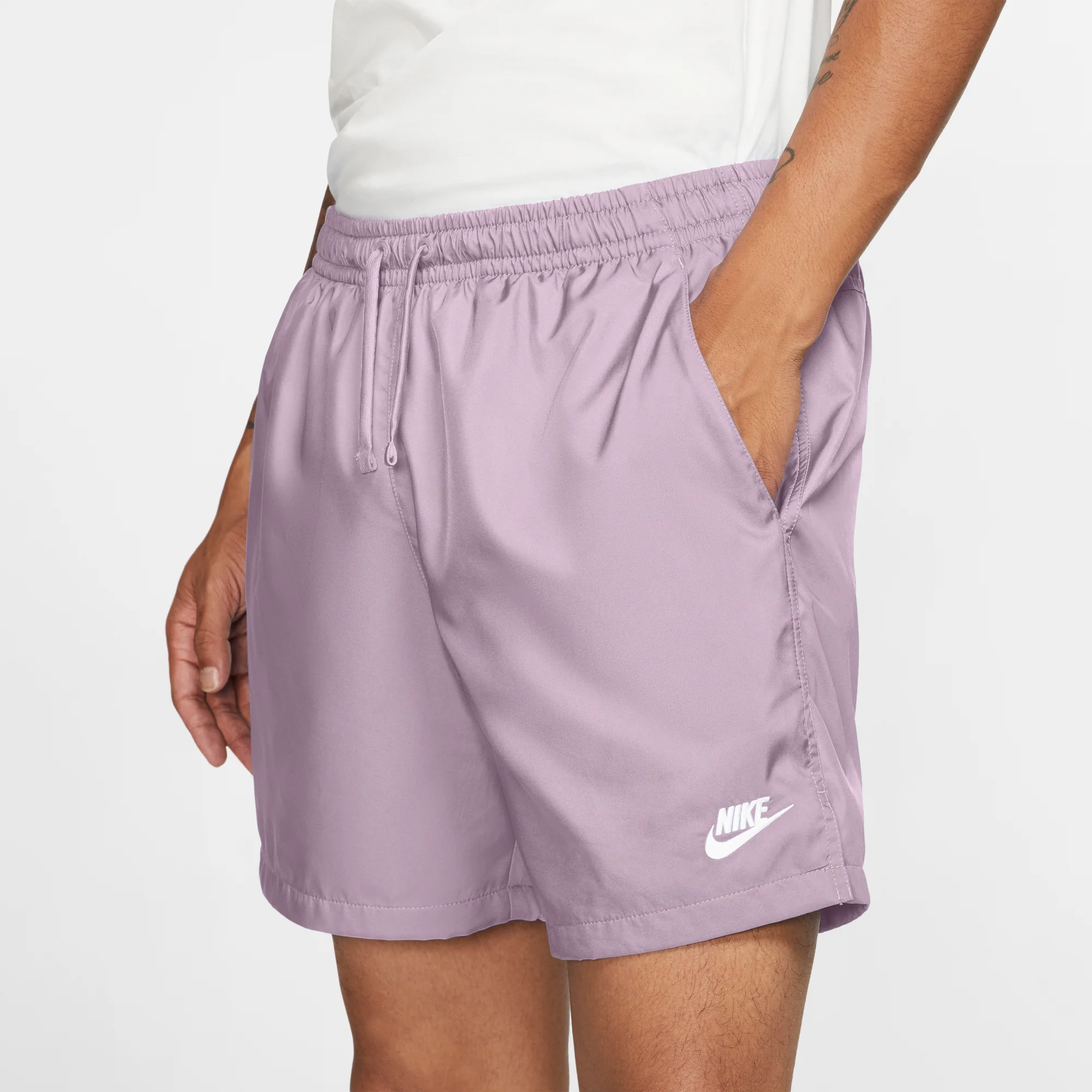 Nike Mens Sportswear Woven Shorts 'Iced Lilac' - Image 2