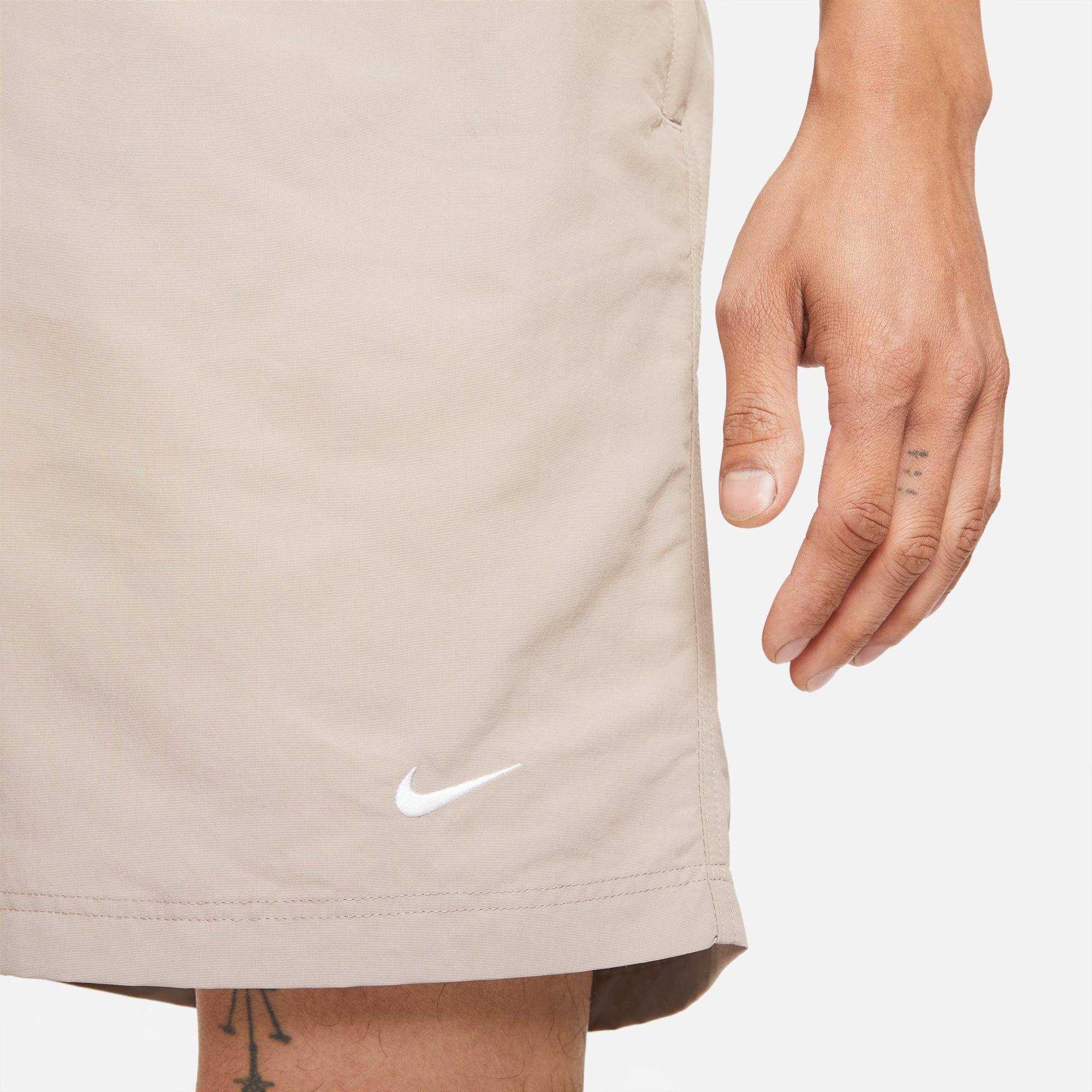 Nike Mens Swoosh Shorts Malt/White - Image 4