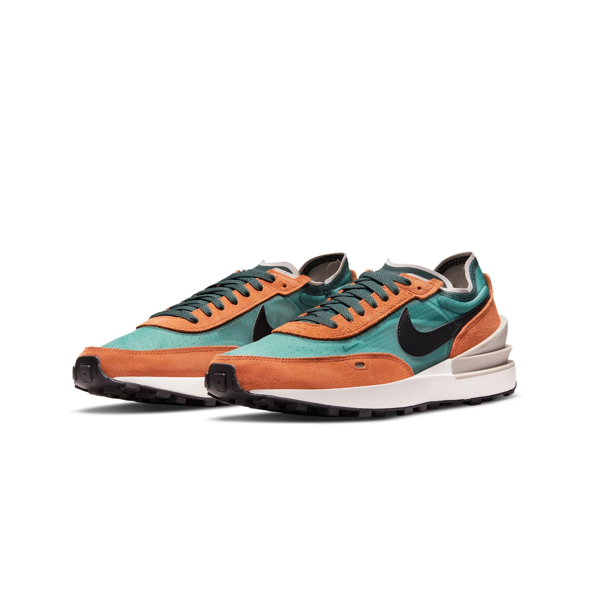 Nike Mens Waffle One SE Shoes 'Pro Green/Black' - Image 2