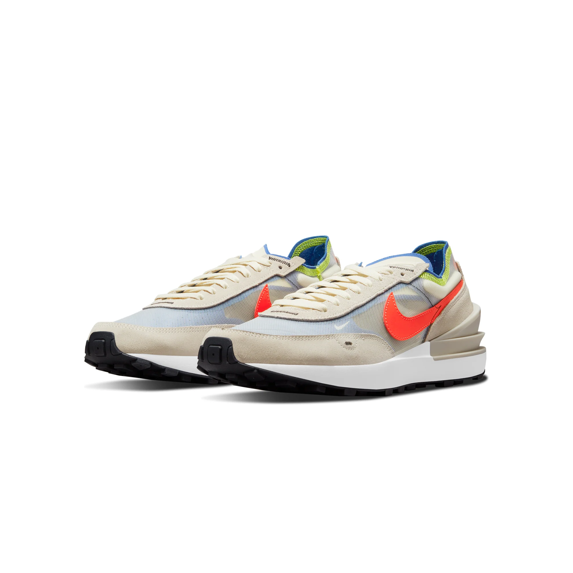 Nike Mens Waffle One Shoes 'Coconut milk/Crimson' - Image 2