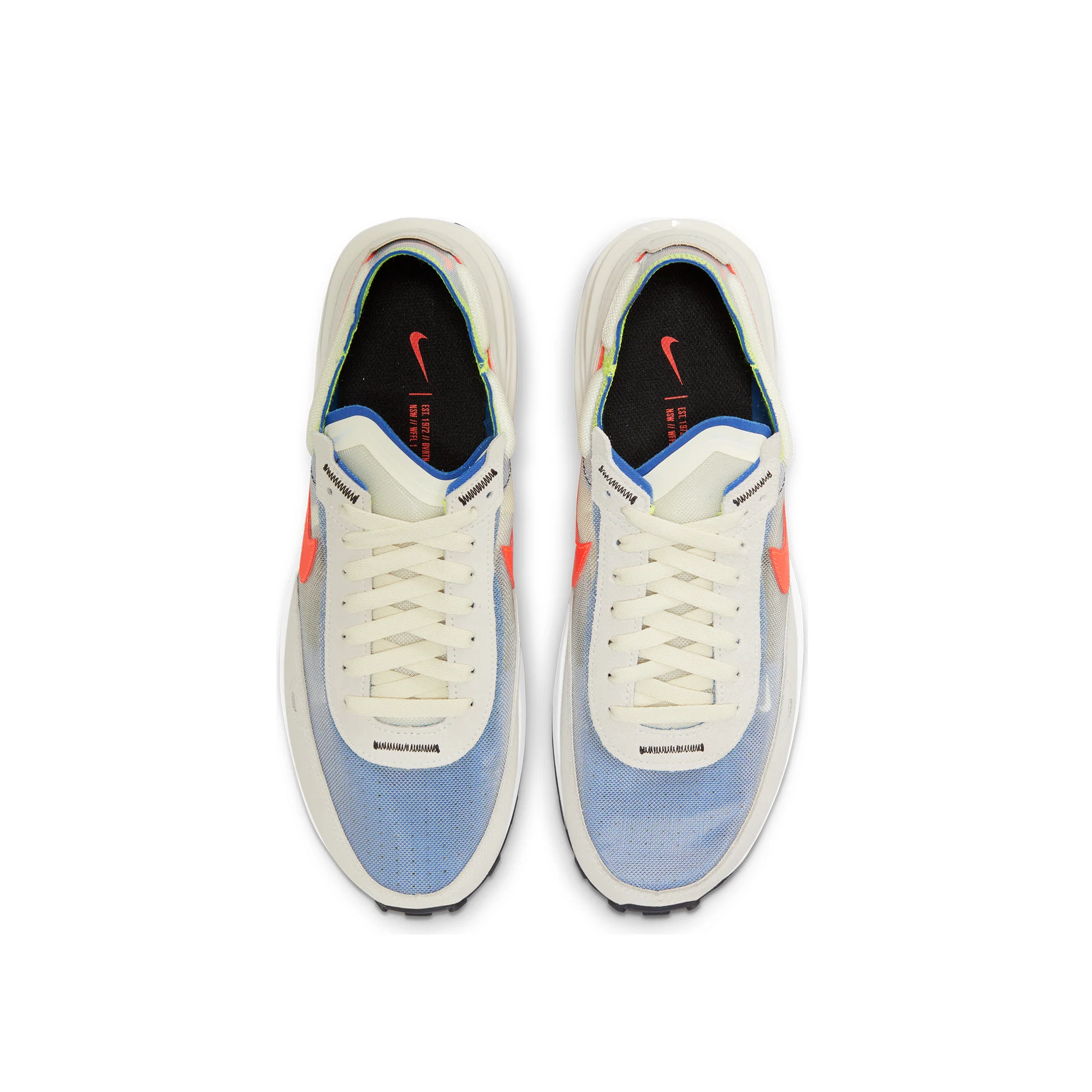 Nike Mens Waffle One Shoes 'Coconut milk/Crimson' - Image 4