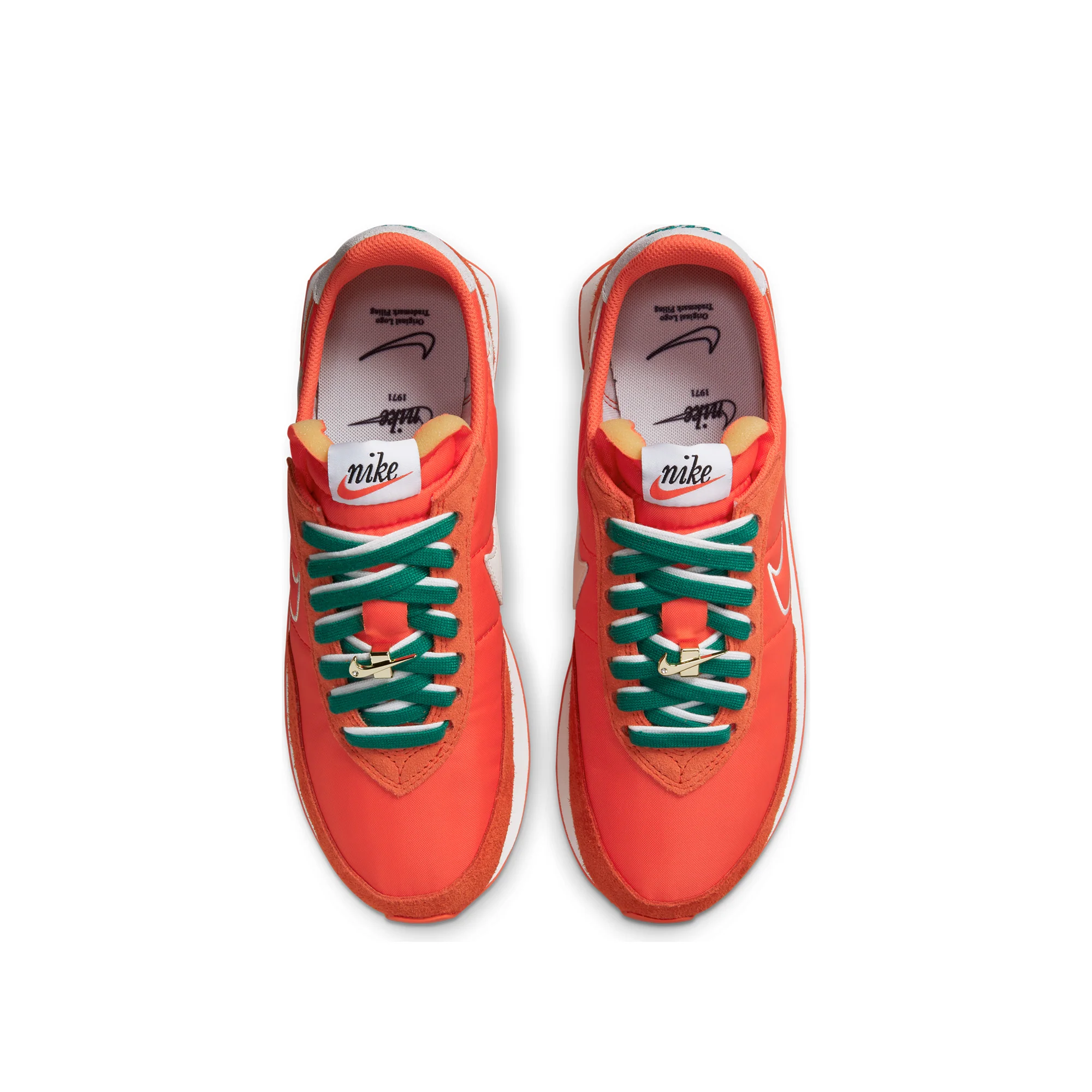 Nike Mens Waffle Trainer 2 Shoes 'Orange/Sail' - Image 4