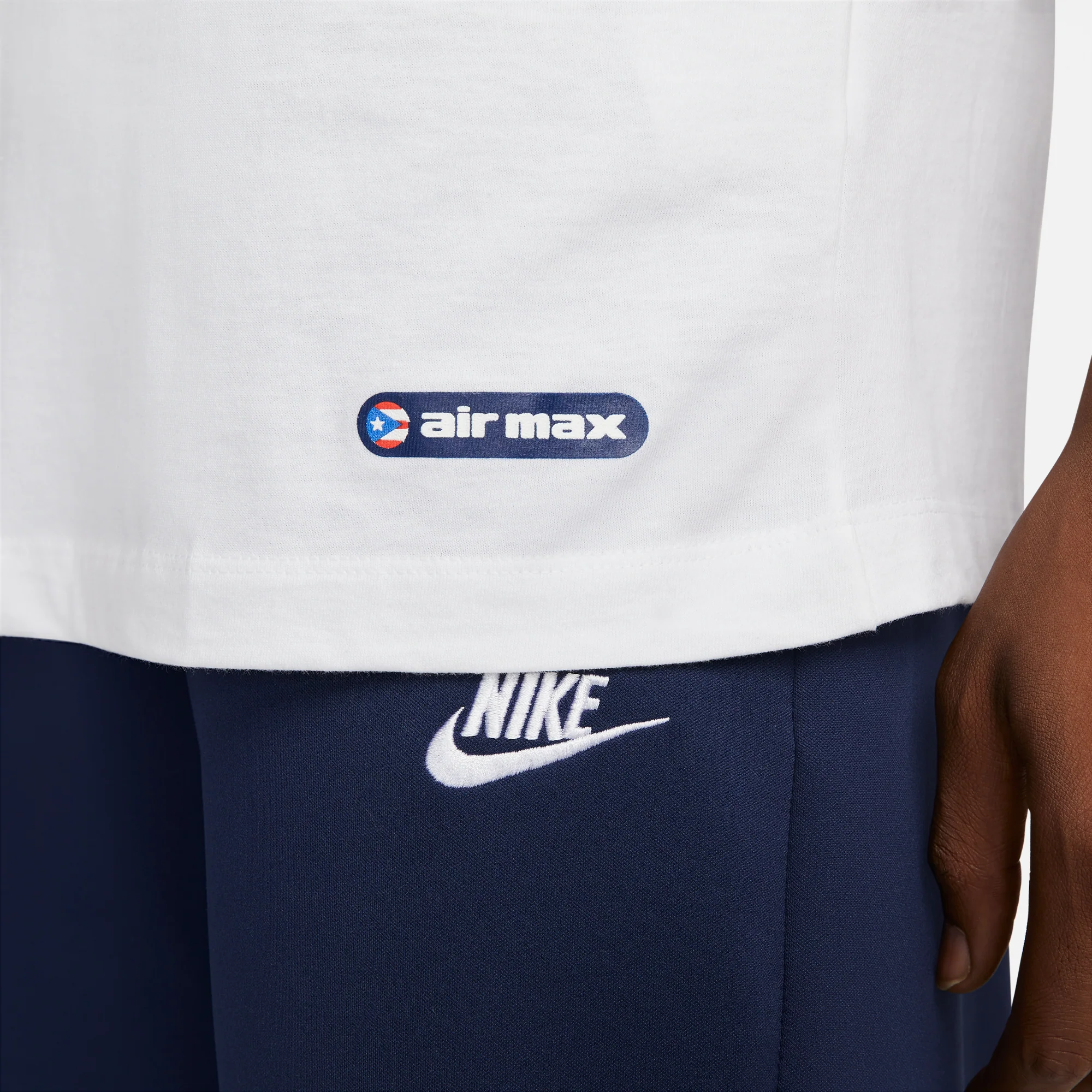 Nike Mens Sportswear Puerto Rico Day T-Shirt 'White' - Image 4