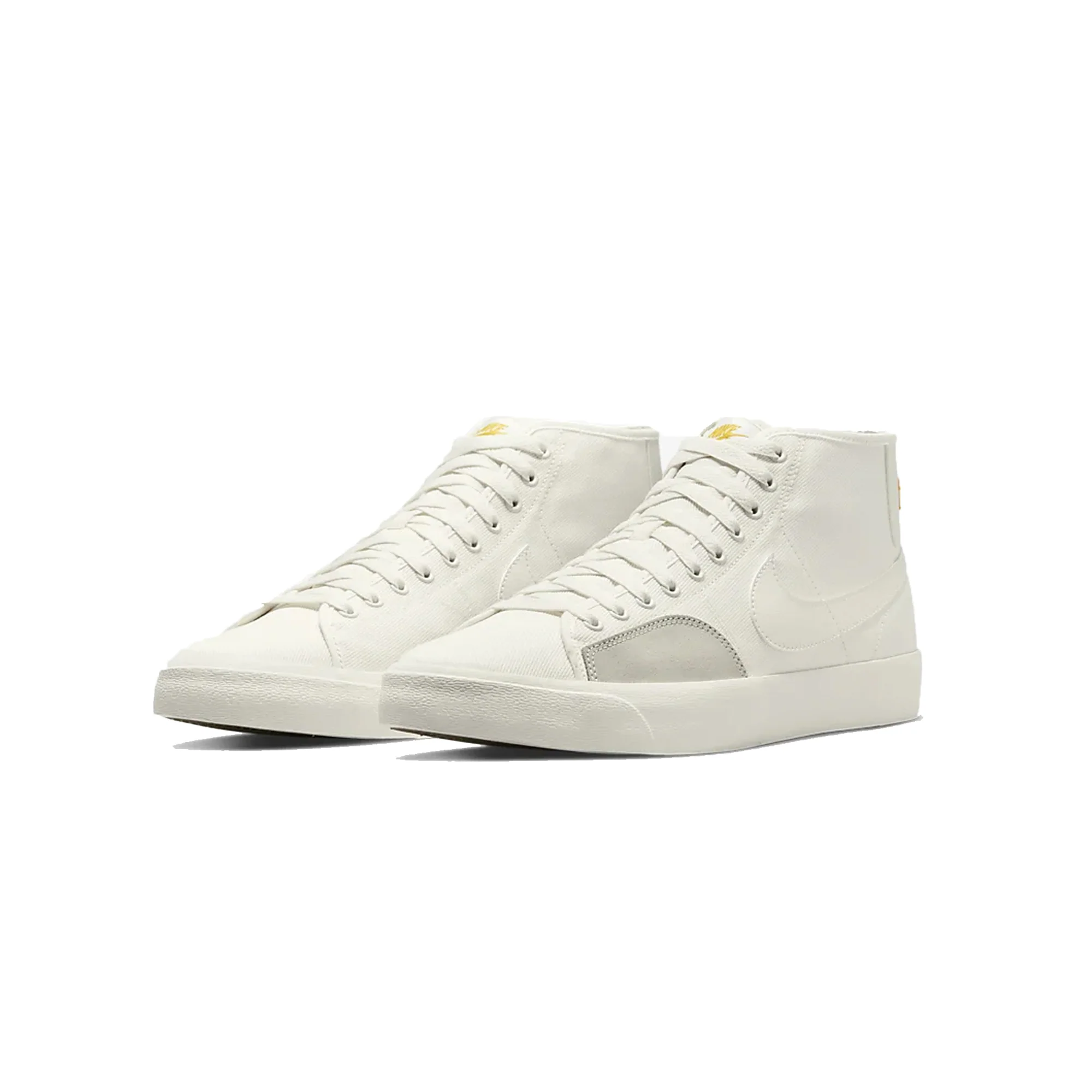 Nike SB Mens Blazer Court Mid Premium Shoes 'Sail' - Image 2