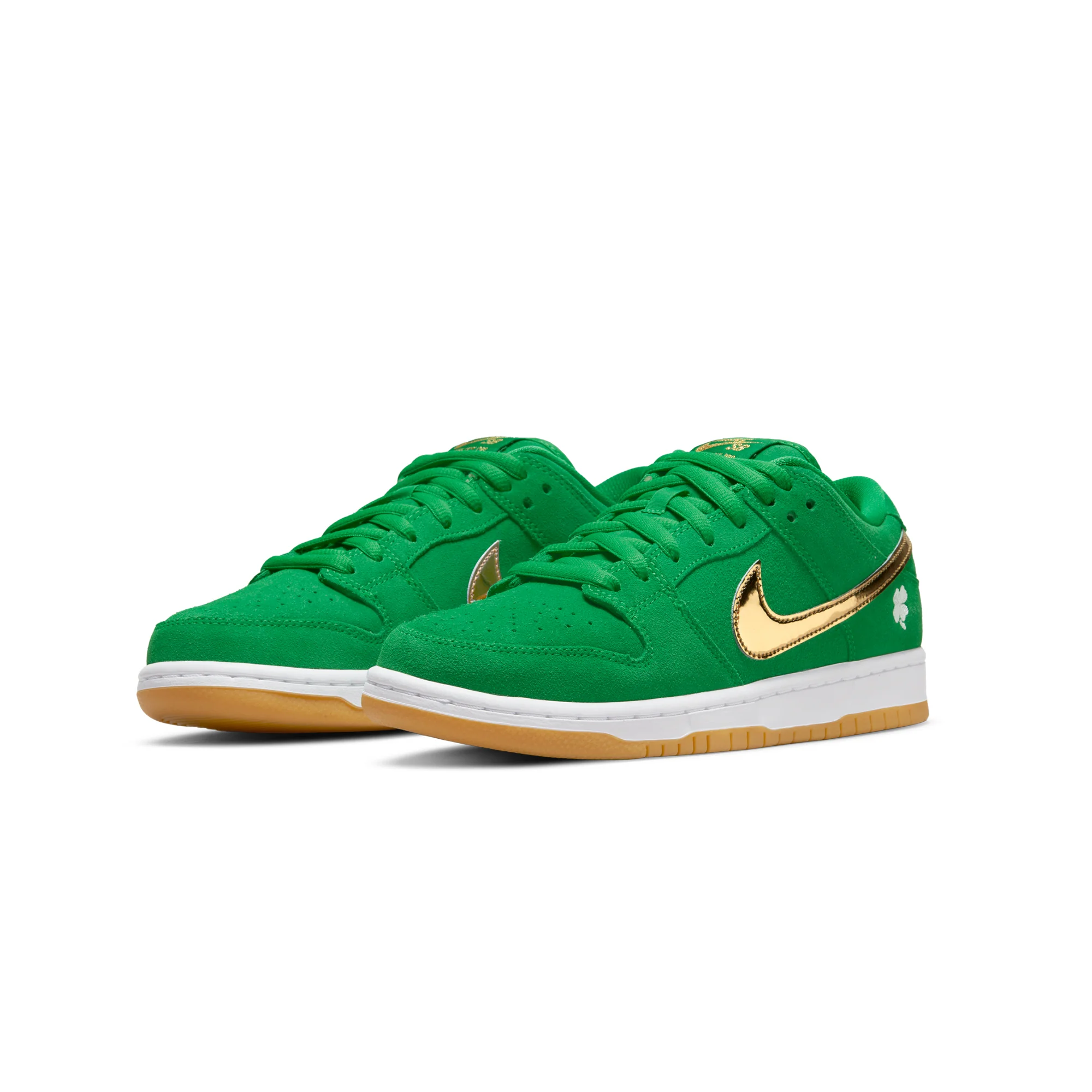 Nike SB Mens Dunk Low Pro Lucky Green Shoes - Image 2