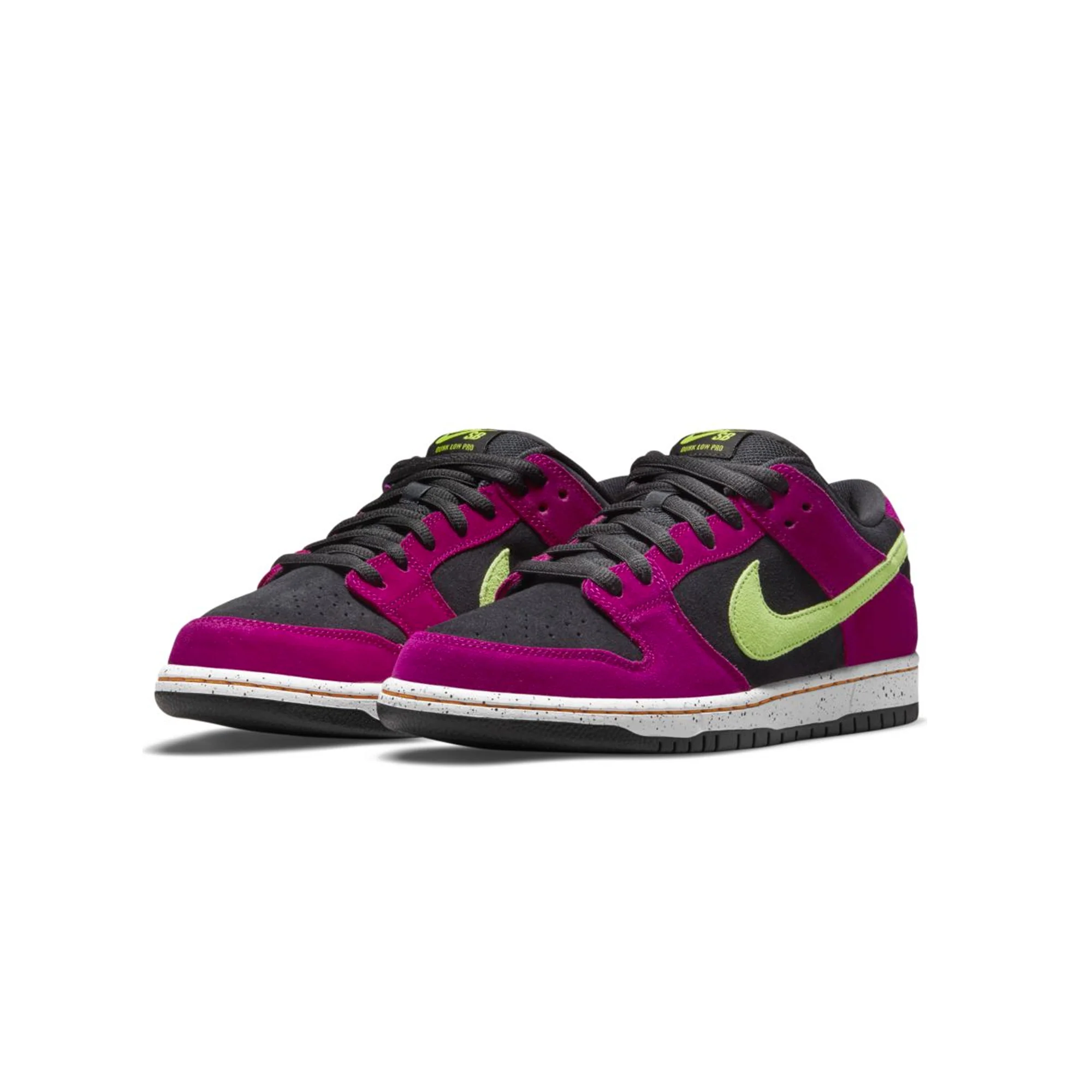 Nike SB Mens Dunk Low Pro Red Plum Shoes - Image 2