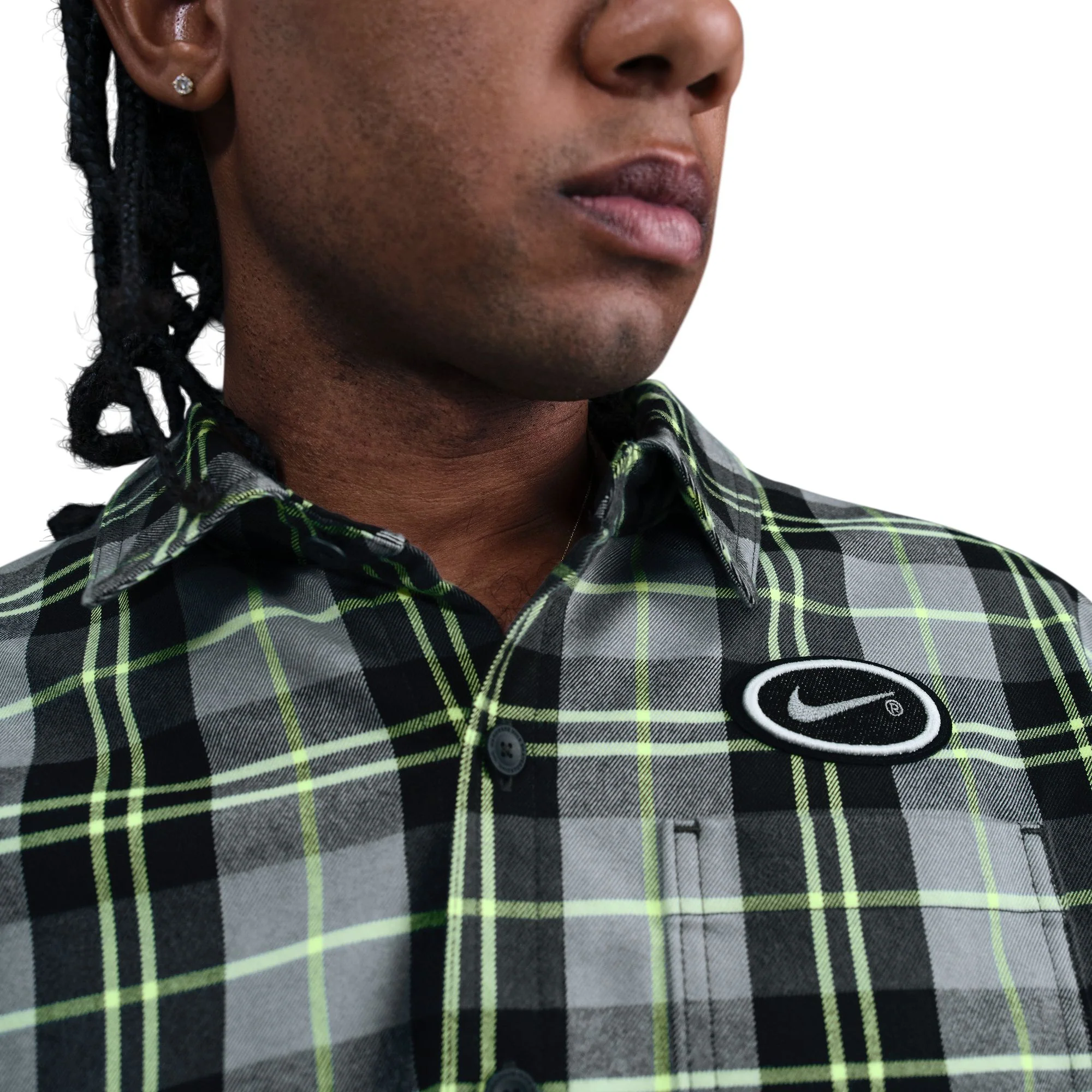 Nike SB Mens Koston Button Up Flannel - Image 3