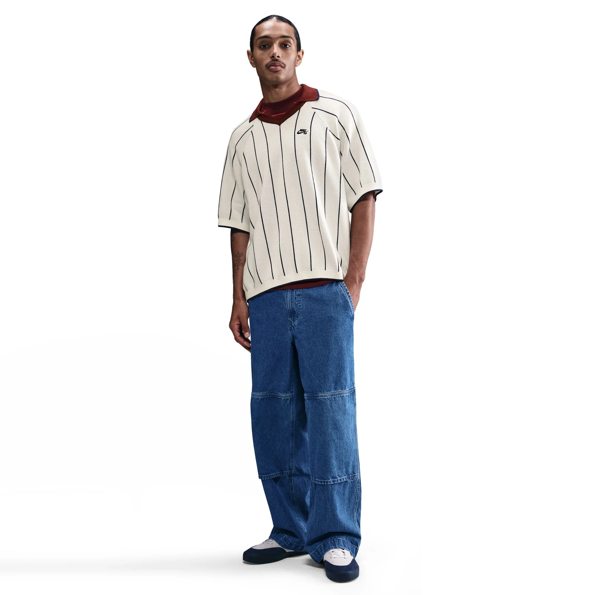 Nike SB Mens Short-Sleeved Polo Skate Sweater - Image 2