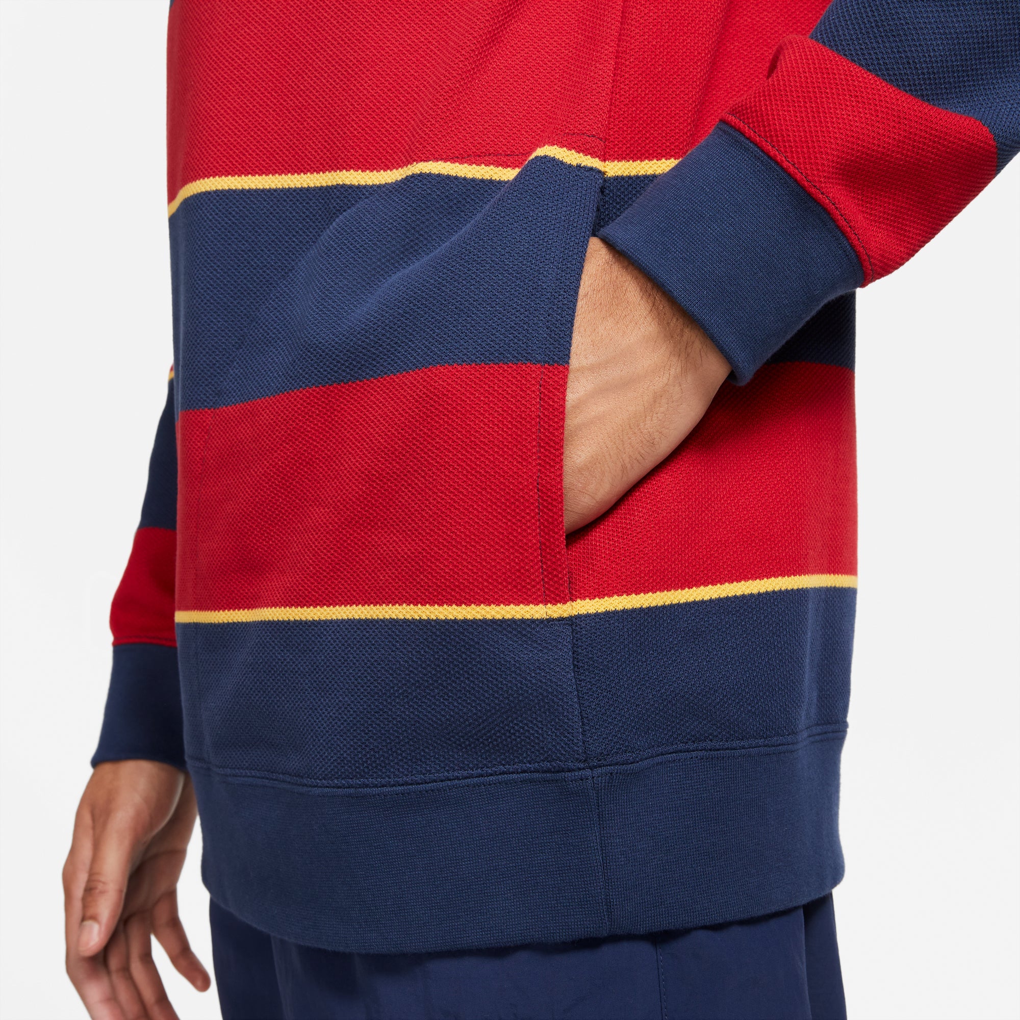 Nike SB Mens Skate Crew Tee Midnight Navy/Gym Red - Image 5