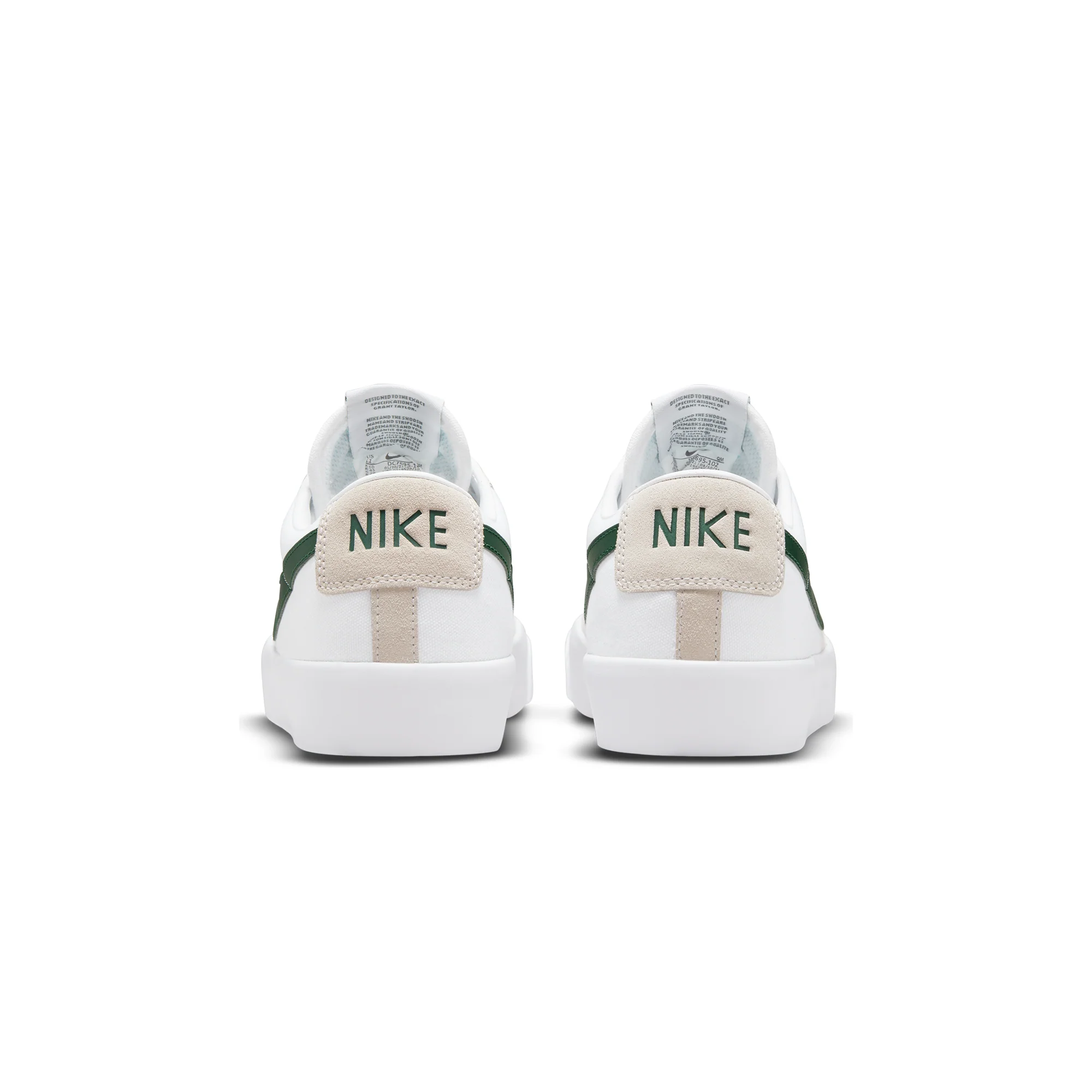 Nike SB Mens Zoom Blazer Low Pro GT Shoes  'White/Gum' - Image 3