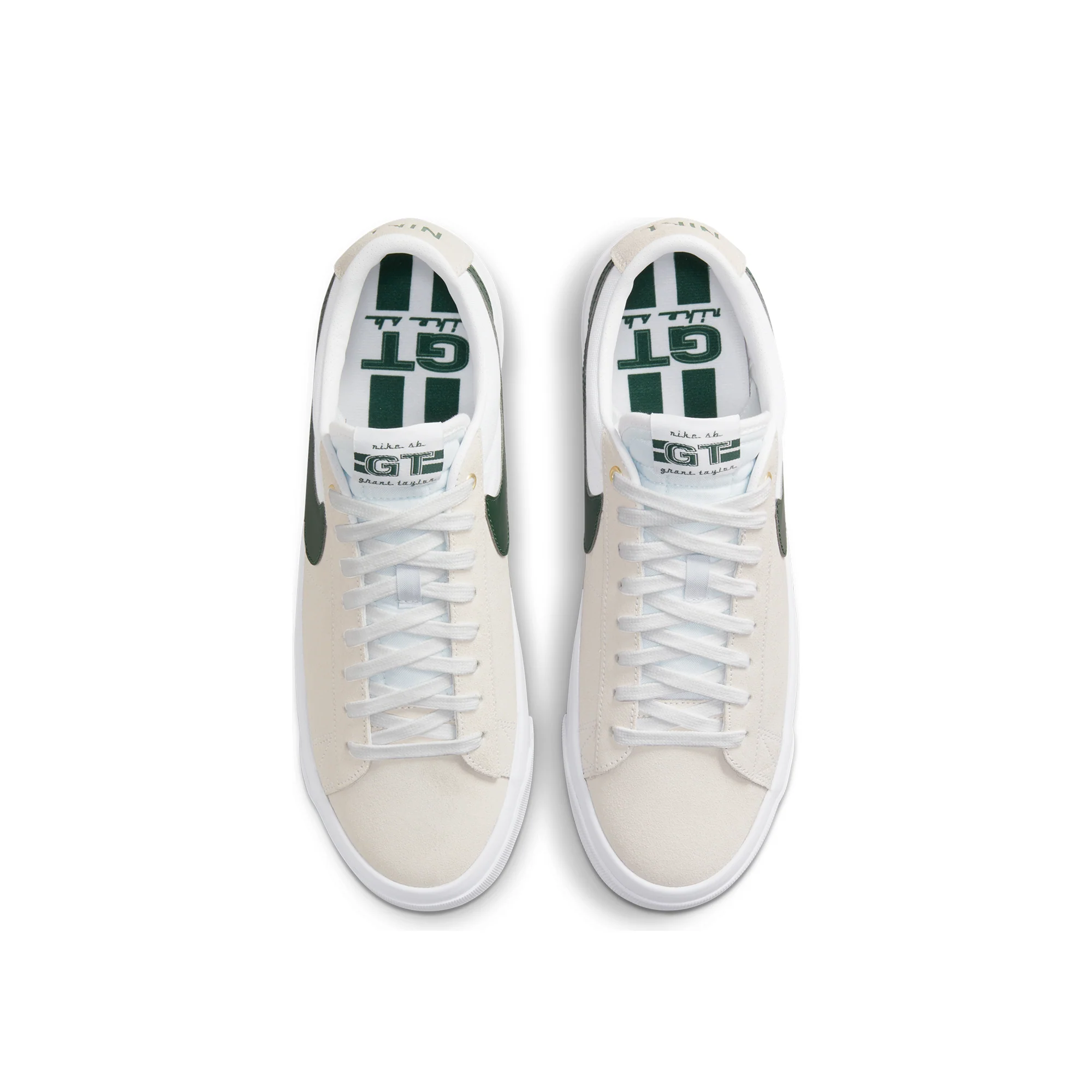 Nike SB Mens Zoom Blazer Low Pro GT Shoes  'White/Gum' - Image 4
