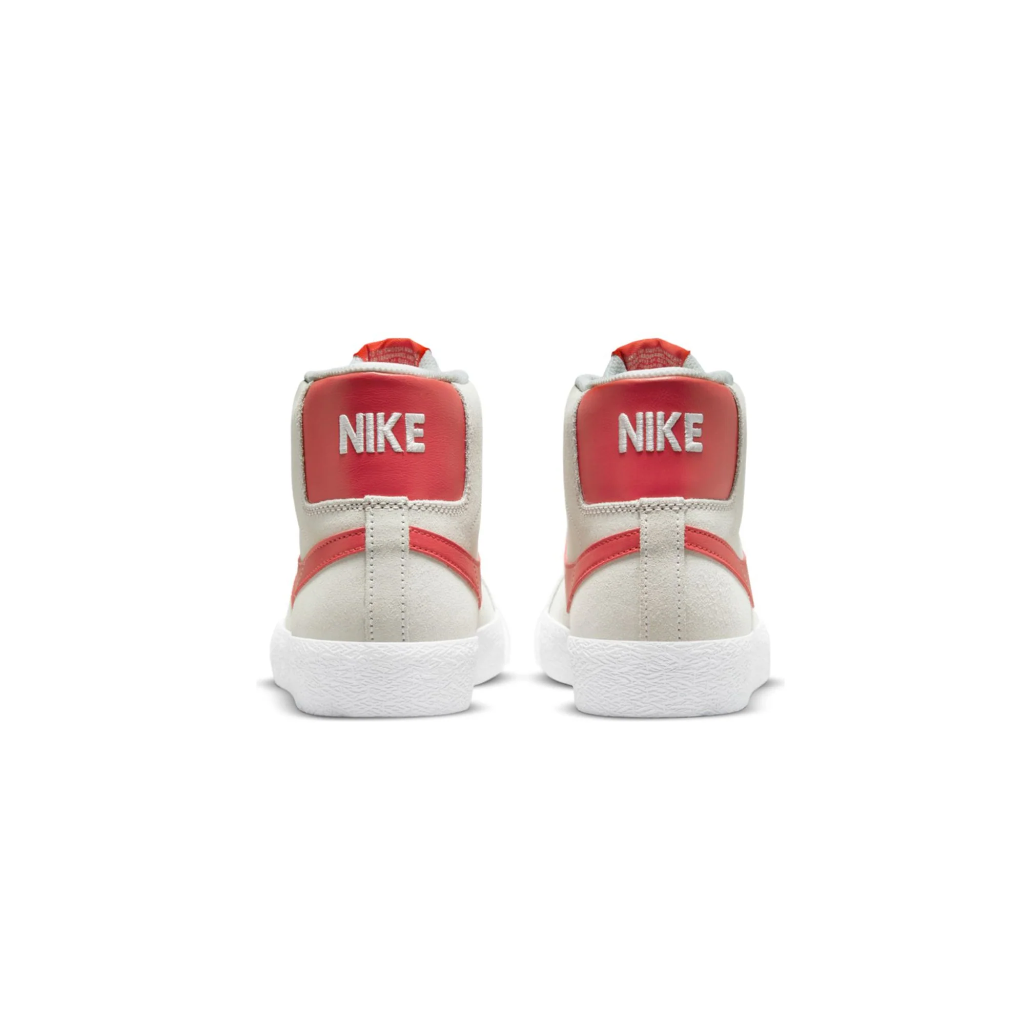 Nike SB Mens Zoom Blazer Mid Shoes 'Summit White/Lobster' - Image 3