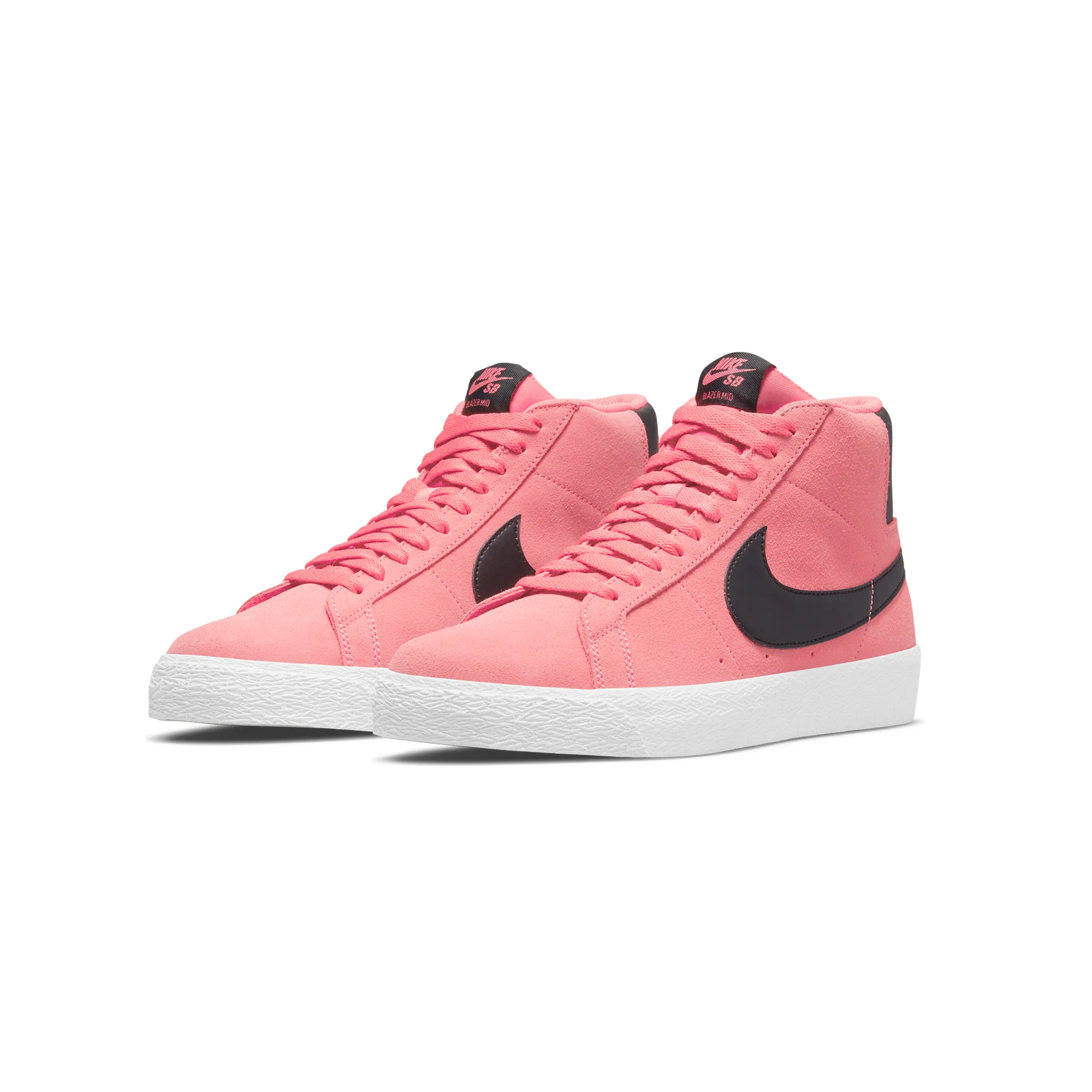 Nike SB Mens Zoom Blazer Mid Shoes Pink Salt/Black - Image 2