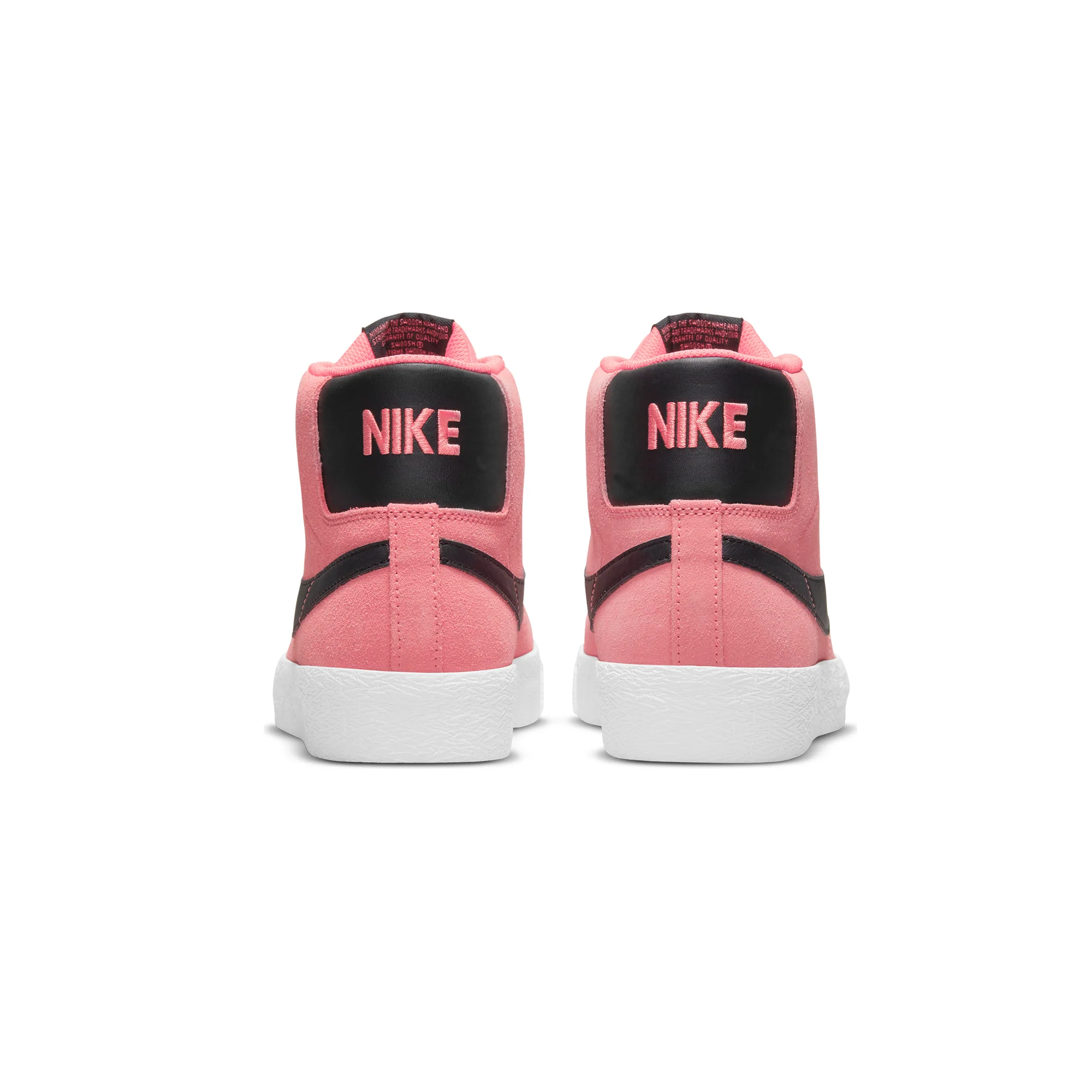 Nike SB Mens Zoom Blazer Mid Shoes Pink Salt/Black - Image 3