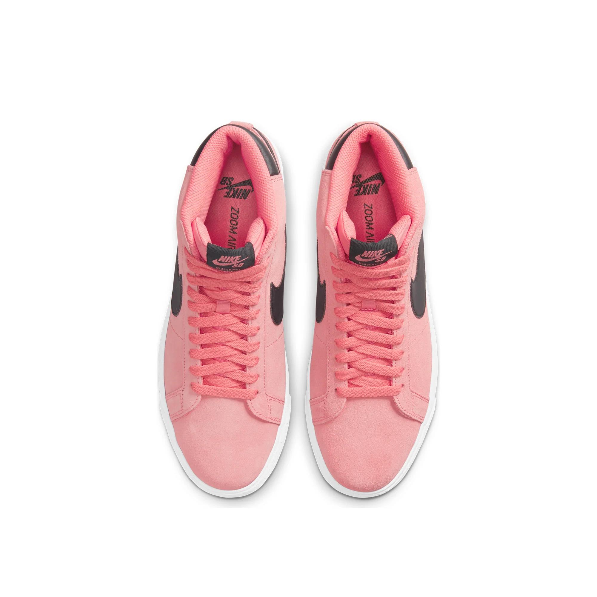 Nike SB Mens Zoom Blazer Mid Shoes Pink Salt/Black - Image 4