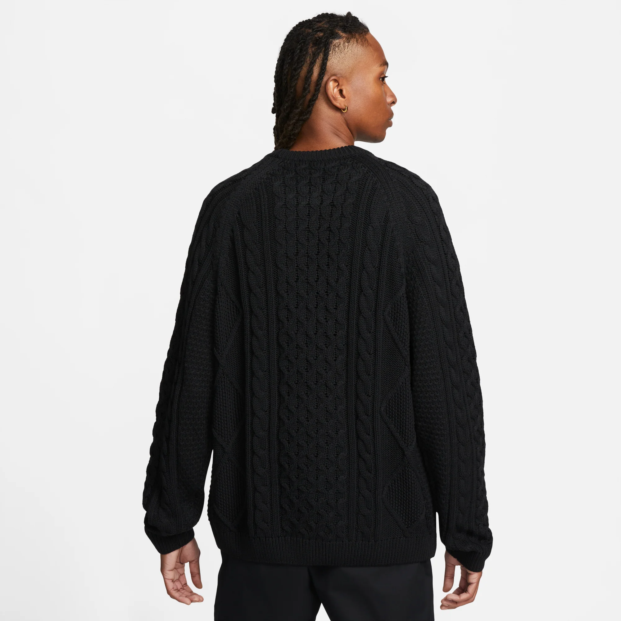 Nike Sportswear Mens Cable Knit Sweater - Image 3