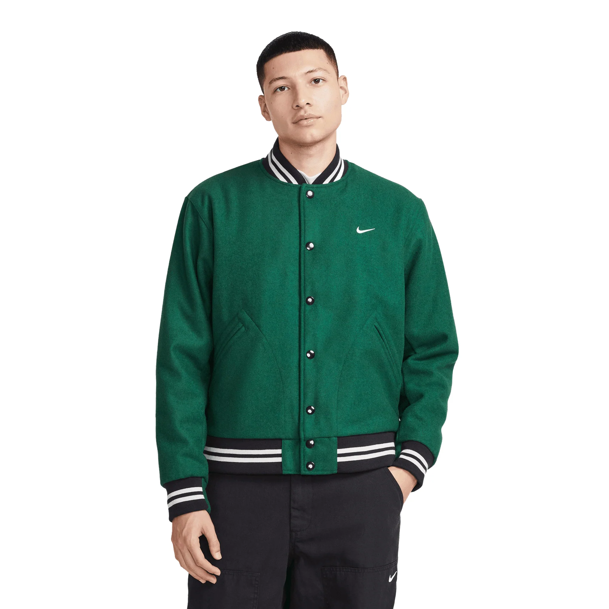 Nike Sportswear Mens Sportswear Authentics Varsity Jacket - Image 2