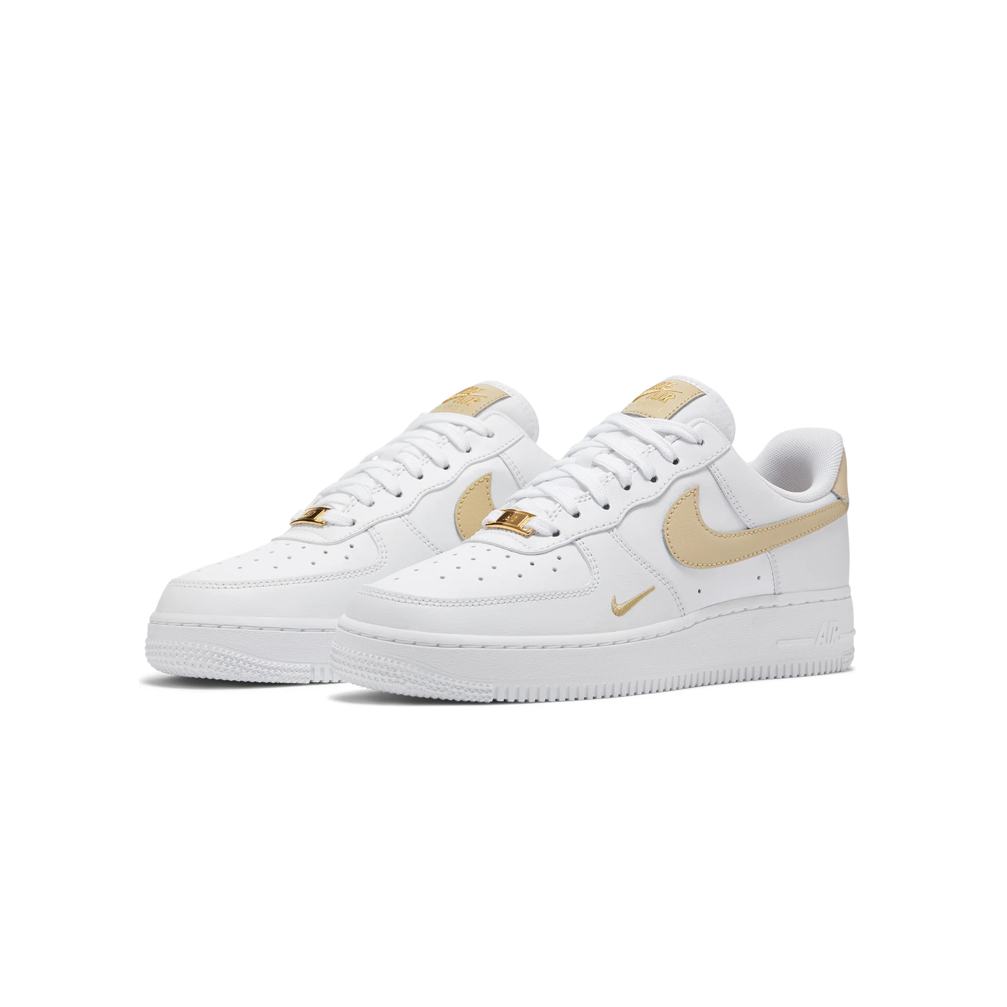 Nike Womens Air Force 1 '07 Essential Shoes 'White/Rattan' - Image 2