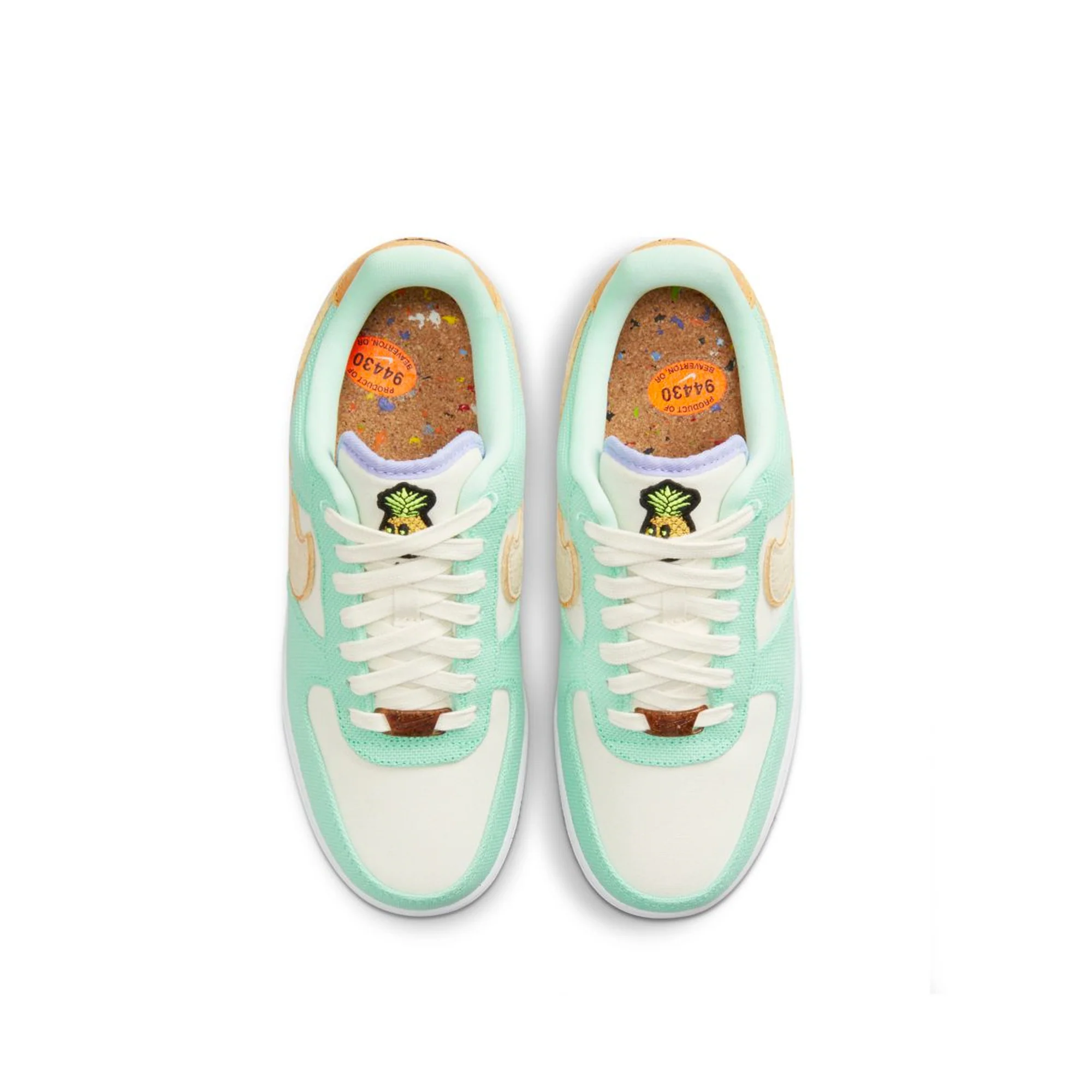 Nike Womens Air Force 1 '07 LX Shoes 'Green Glow' - Image 4