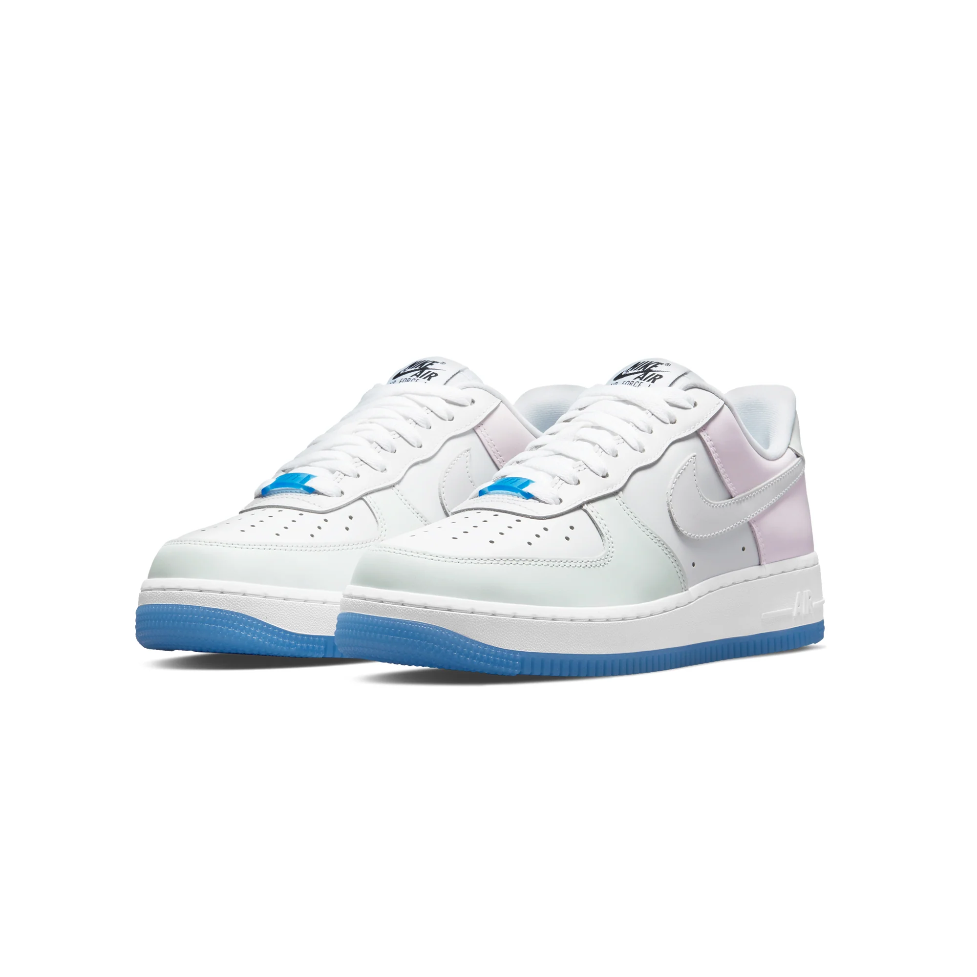 Nike Womens Air Force 1 '07 LX Shoes 'White/University blue' - Image 2