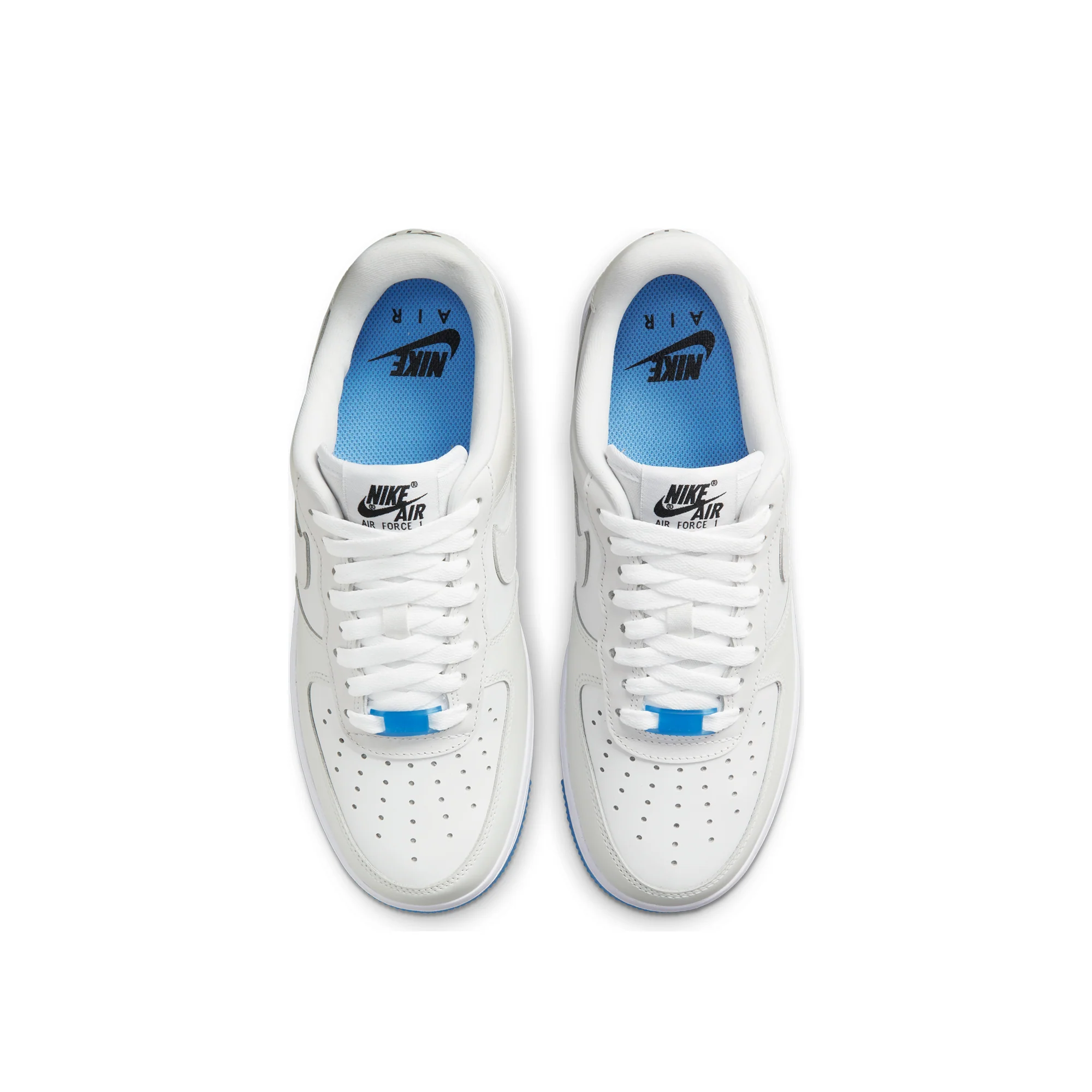 Nike Womens Air Force 1 '07 LX Shoes 'White/University blue' - Image 4