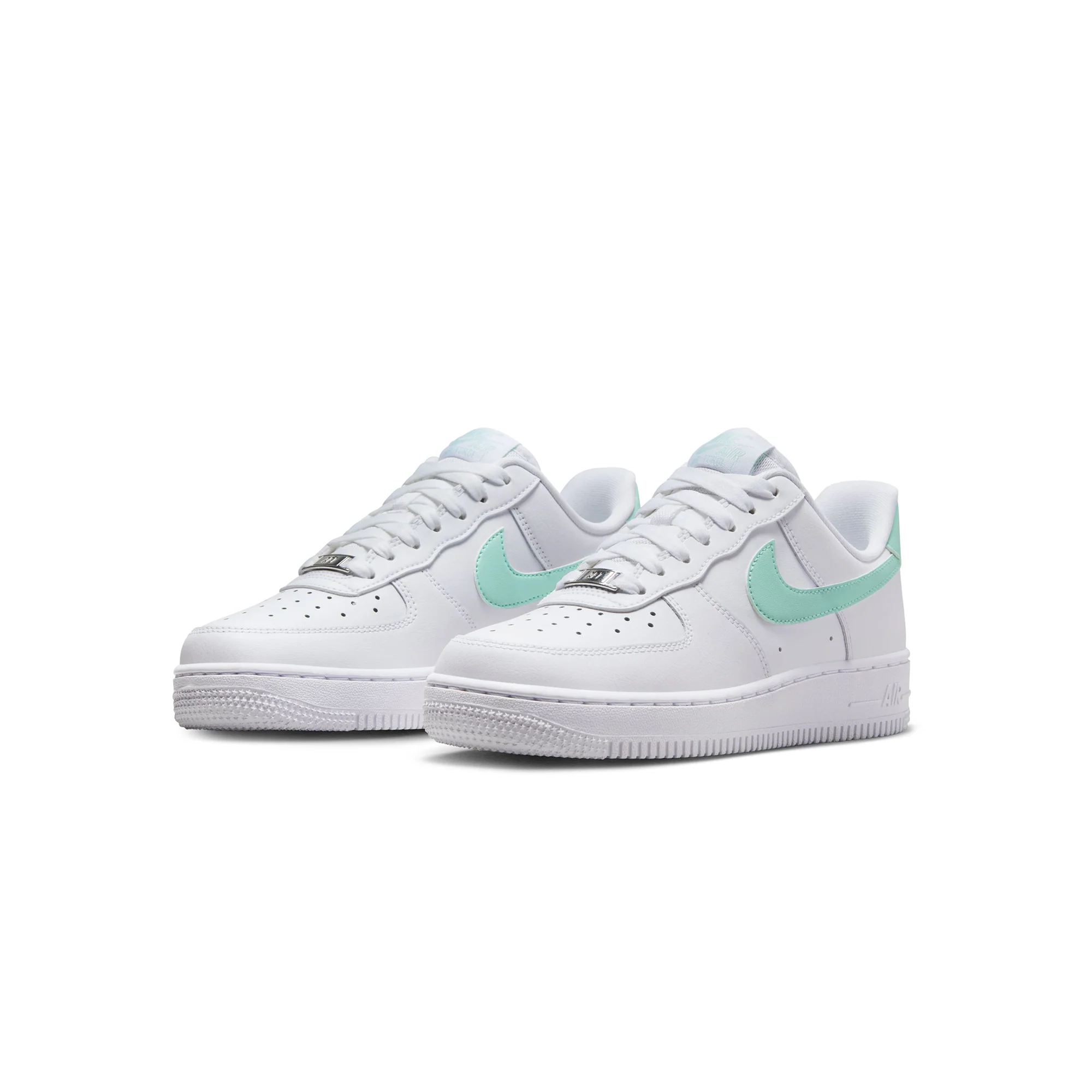 Nike Womens Air Force 1 '07 Shoes 'White/Jade Ice' - Image 2
