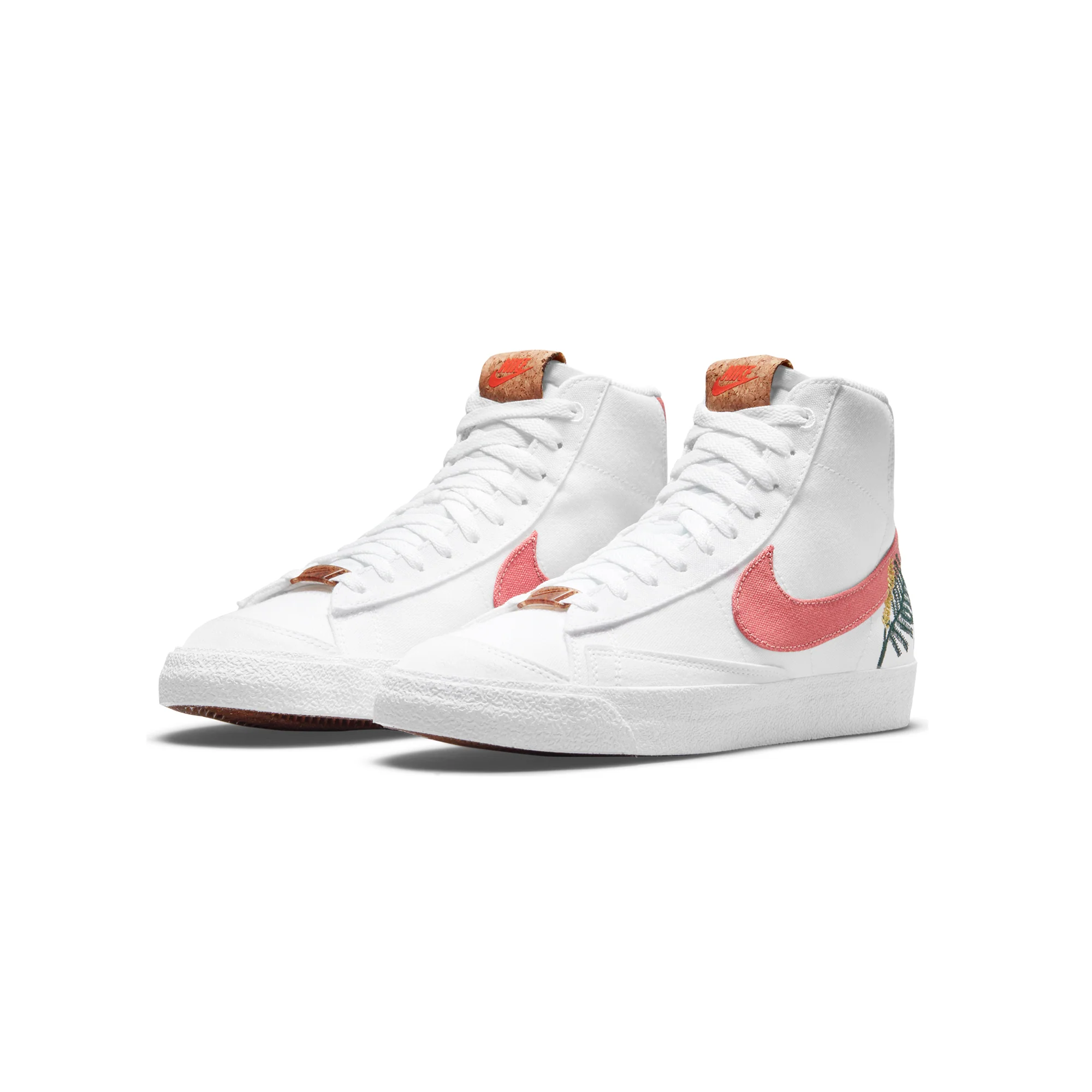 Nike Womens Blazer Mid '77 SE Shoes 'White/Light Sienna' - Image 2