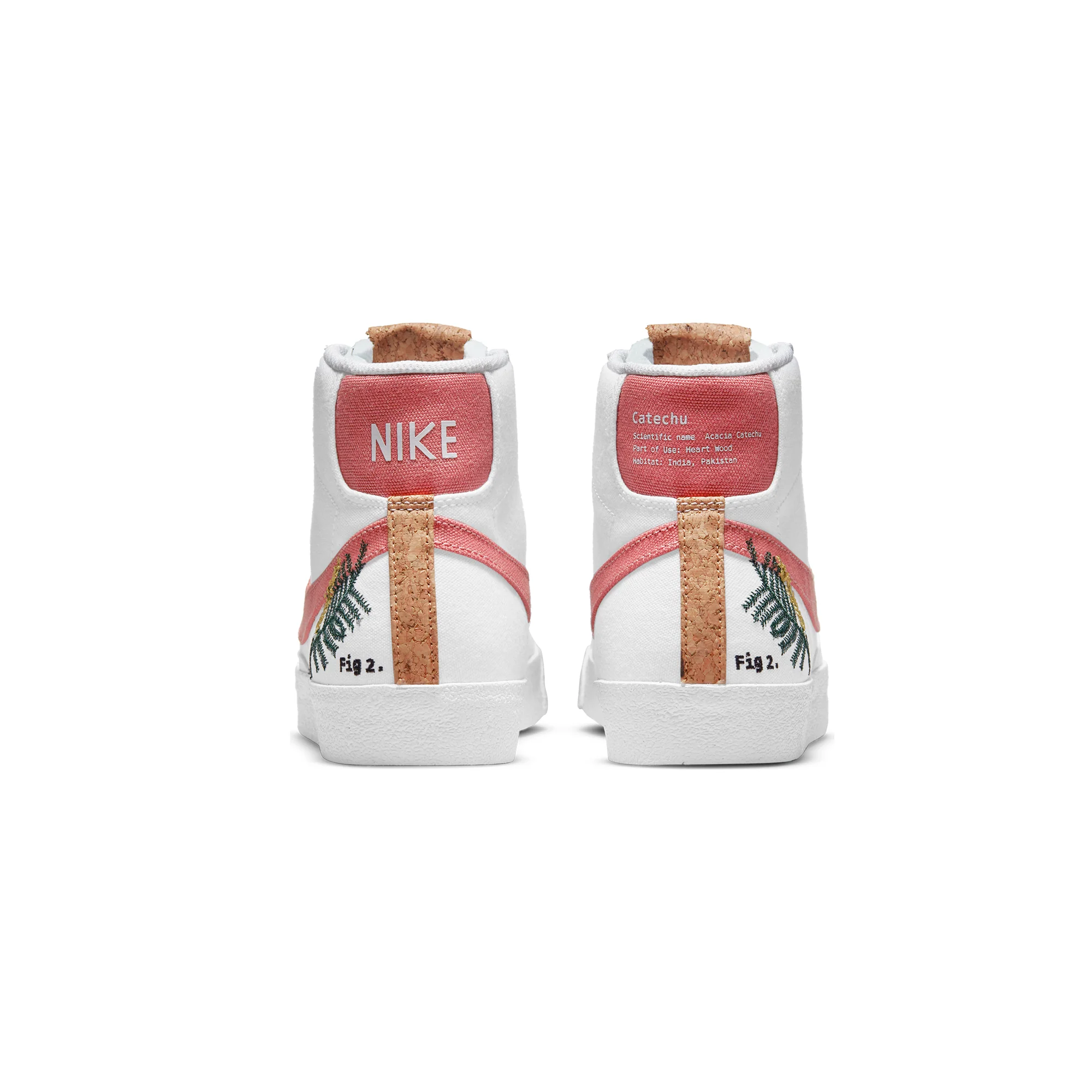 Nike Womens Blazer Mid '77 SE Shoes 'White/Light Sienna' - Image 3