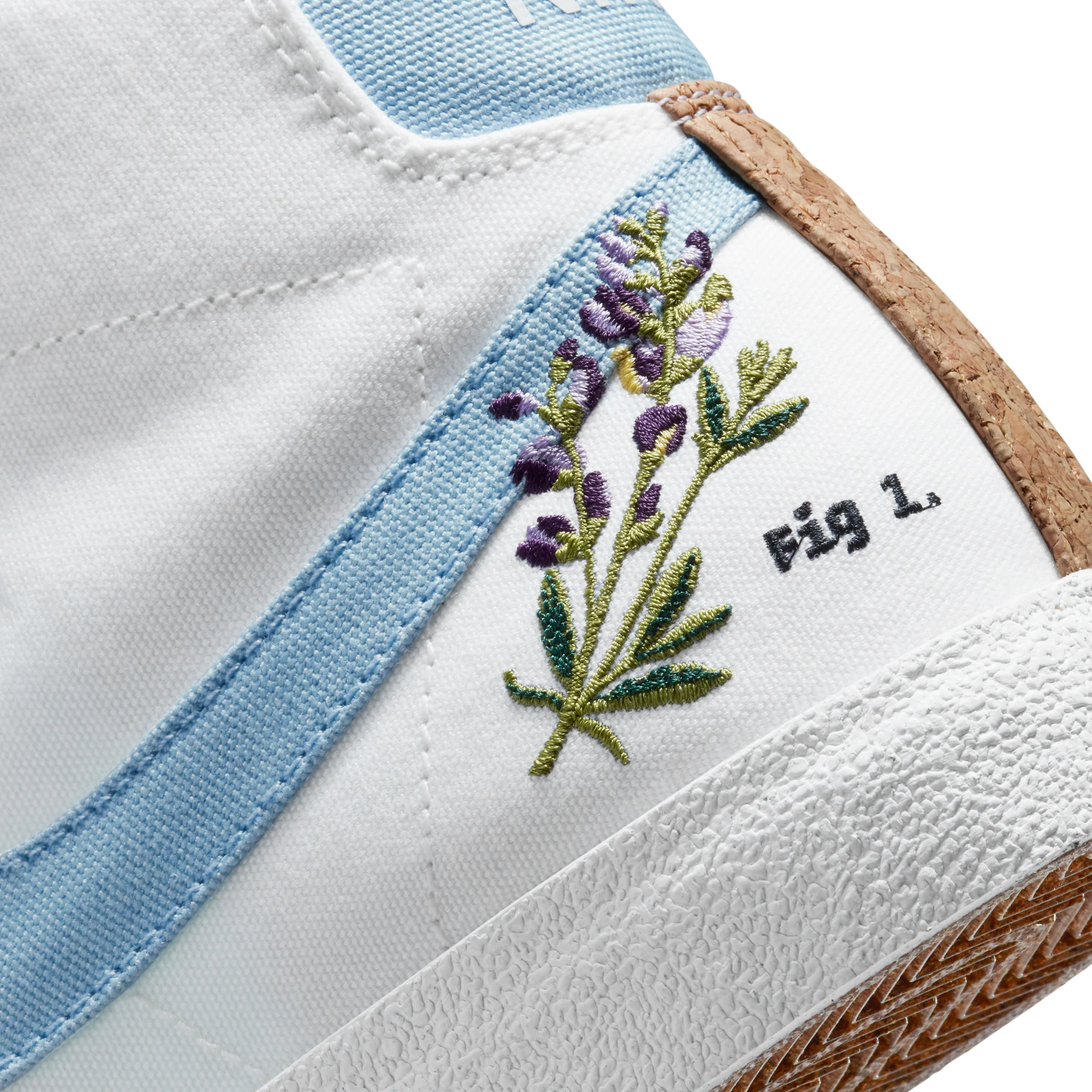 Nike Womens Blazer Mid '77 SE Shoes 'White/Obsidian White' - Image 4