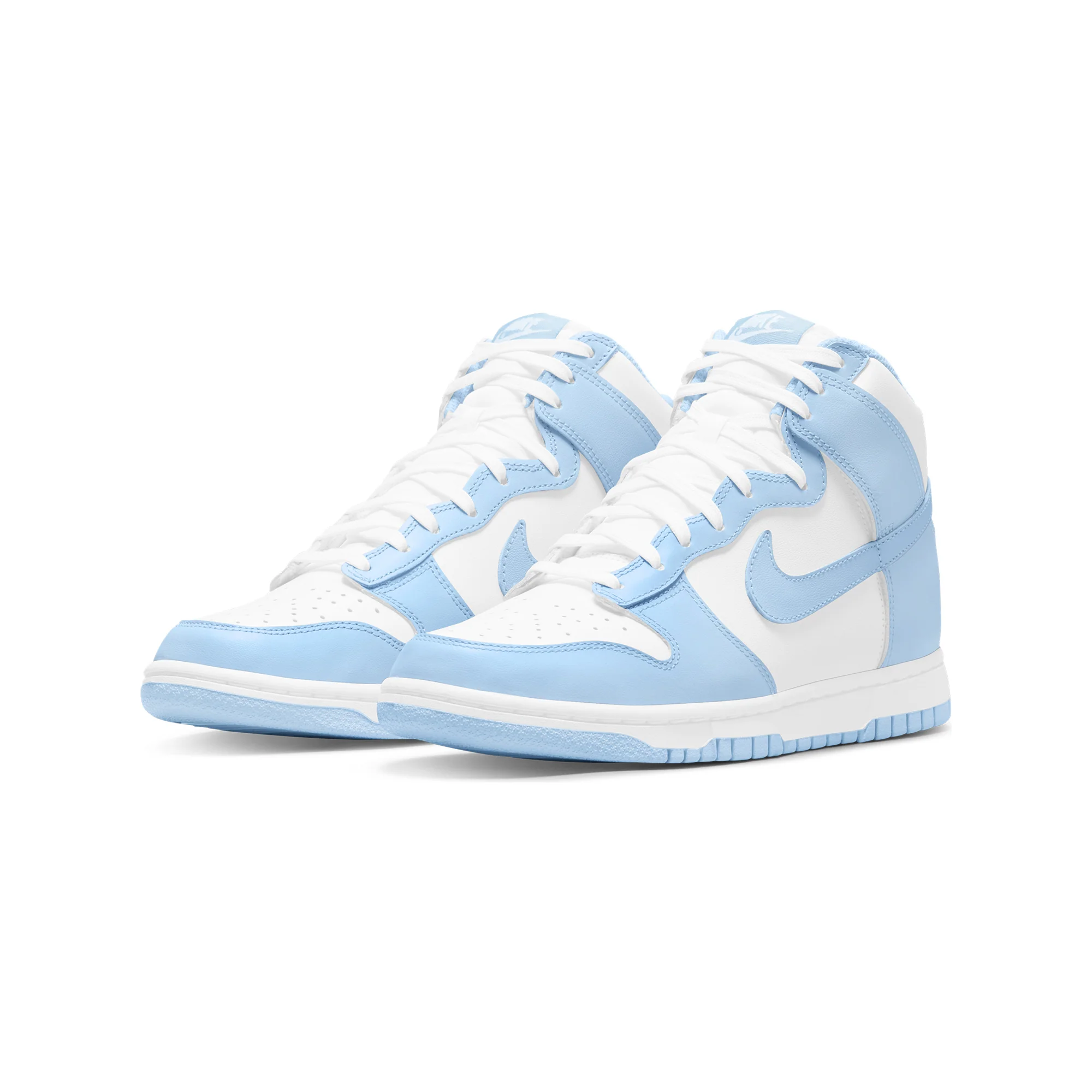 Nike Womens Dunk High Shoes 'White/Aluminum' - Image 2