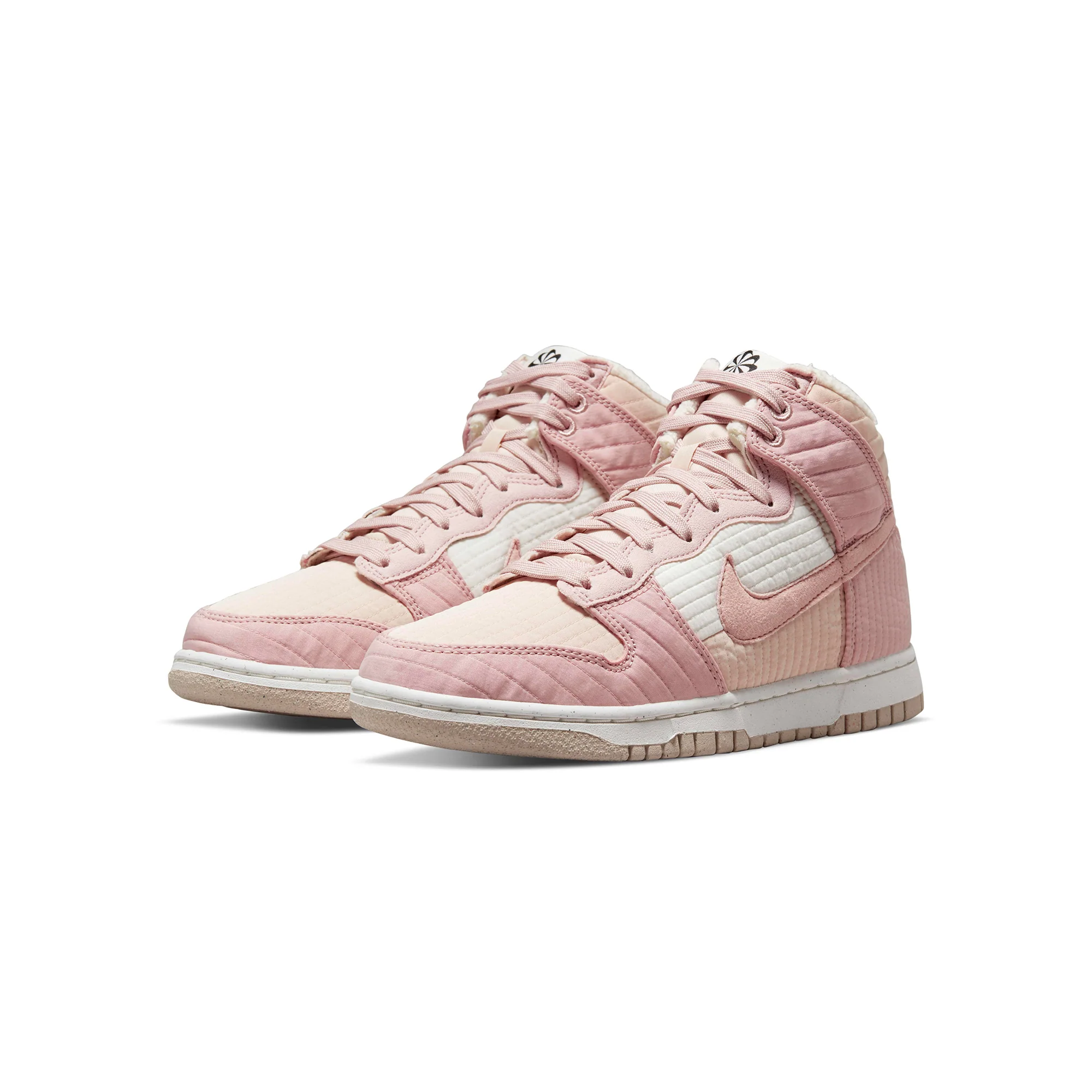 Nike Womens Dunk High LX Next Nature Pink Oxford Shoes - Image 2