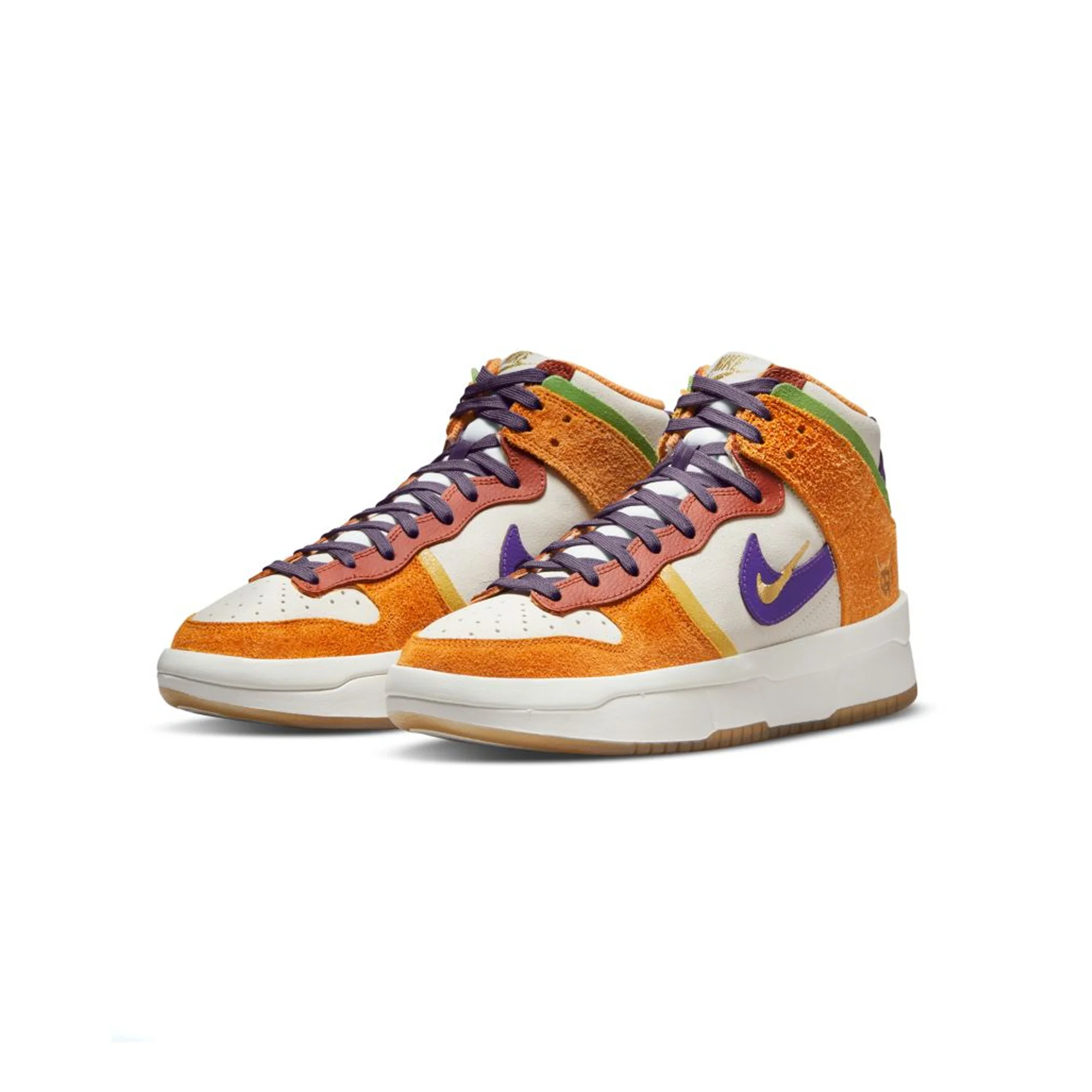 Nike Womens Dunk High Shoes 'Sail/Canyon Purple' - Image 2