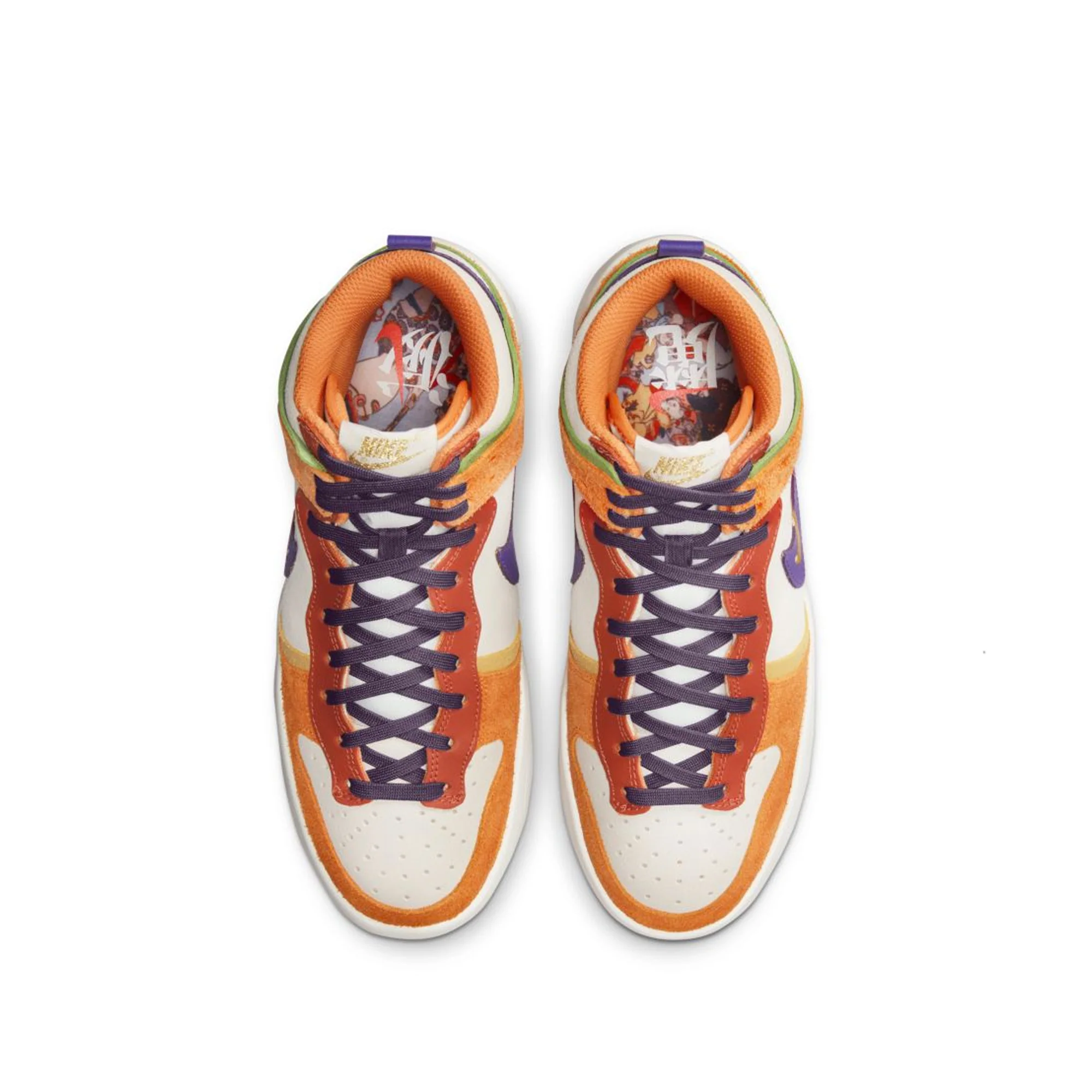 Nike Womens Dunk High Shoes 'Sail/Canyon Purple' - Image 4